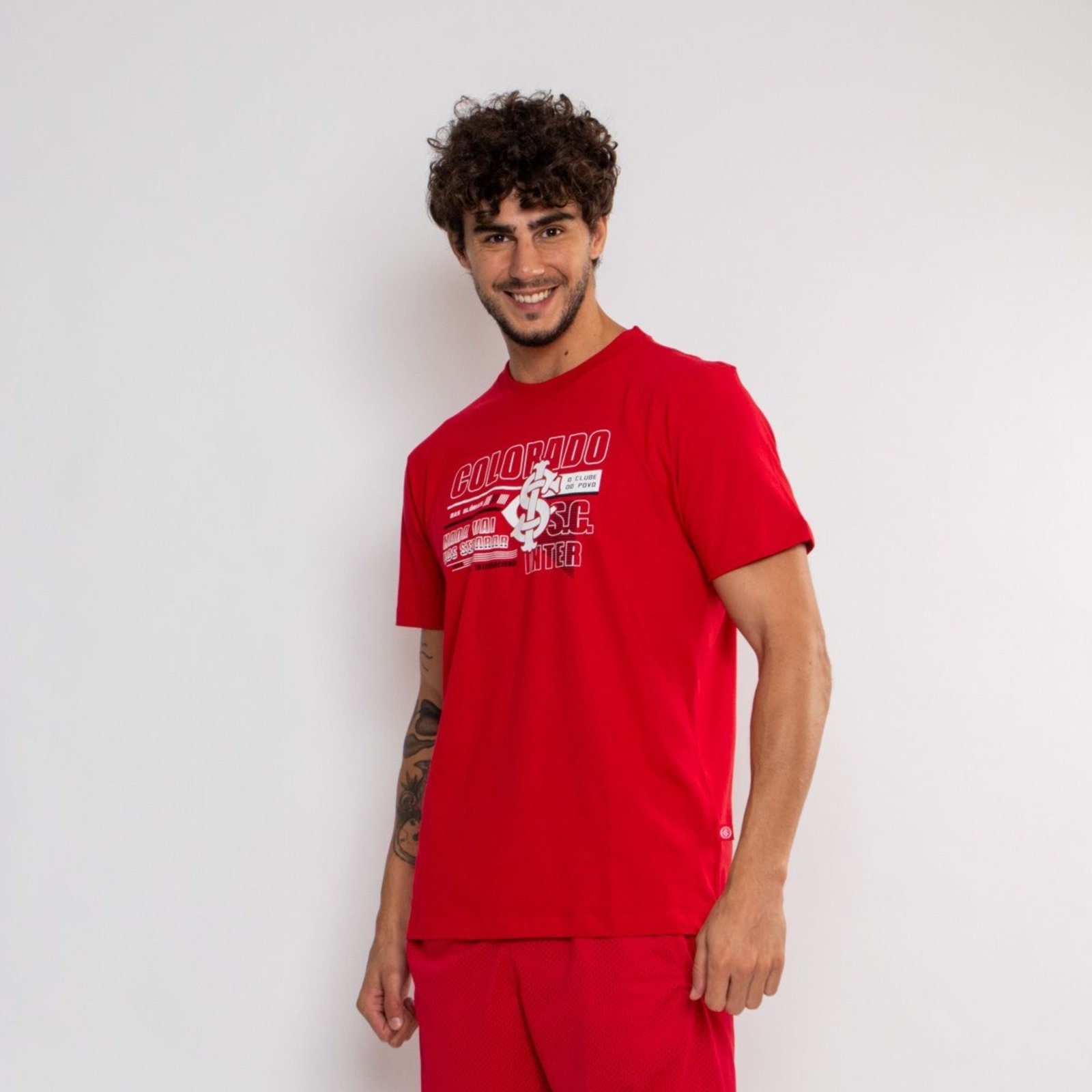 Camiseta Futebol Classica Internacional Oficial Colorado Surf Center Vermelho