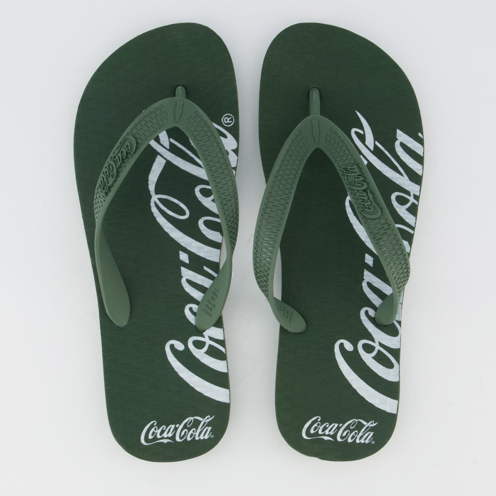 Chinelo Coca-Cola Spencerian Verde