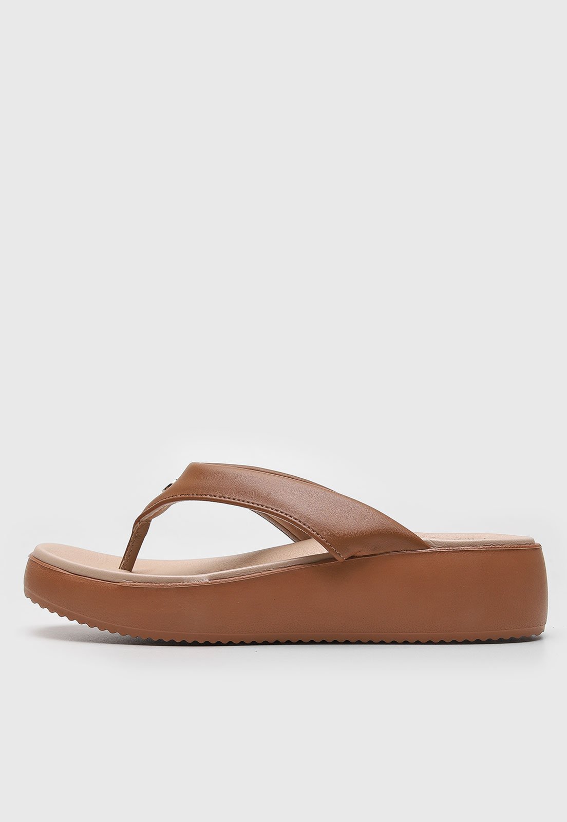 Sandália Flatform Modare Lisa Caramelo