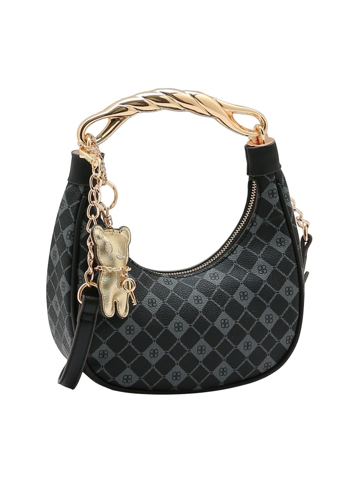 Bolsa Feminina Chenson Monograma Elemento Gráfico 3485392 Preto