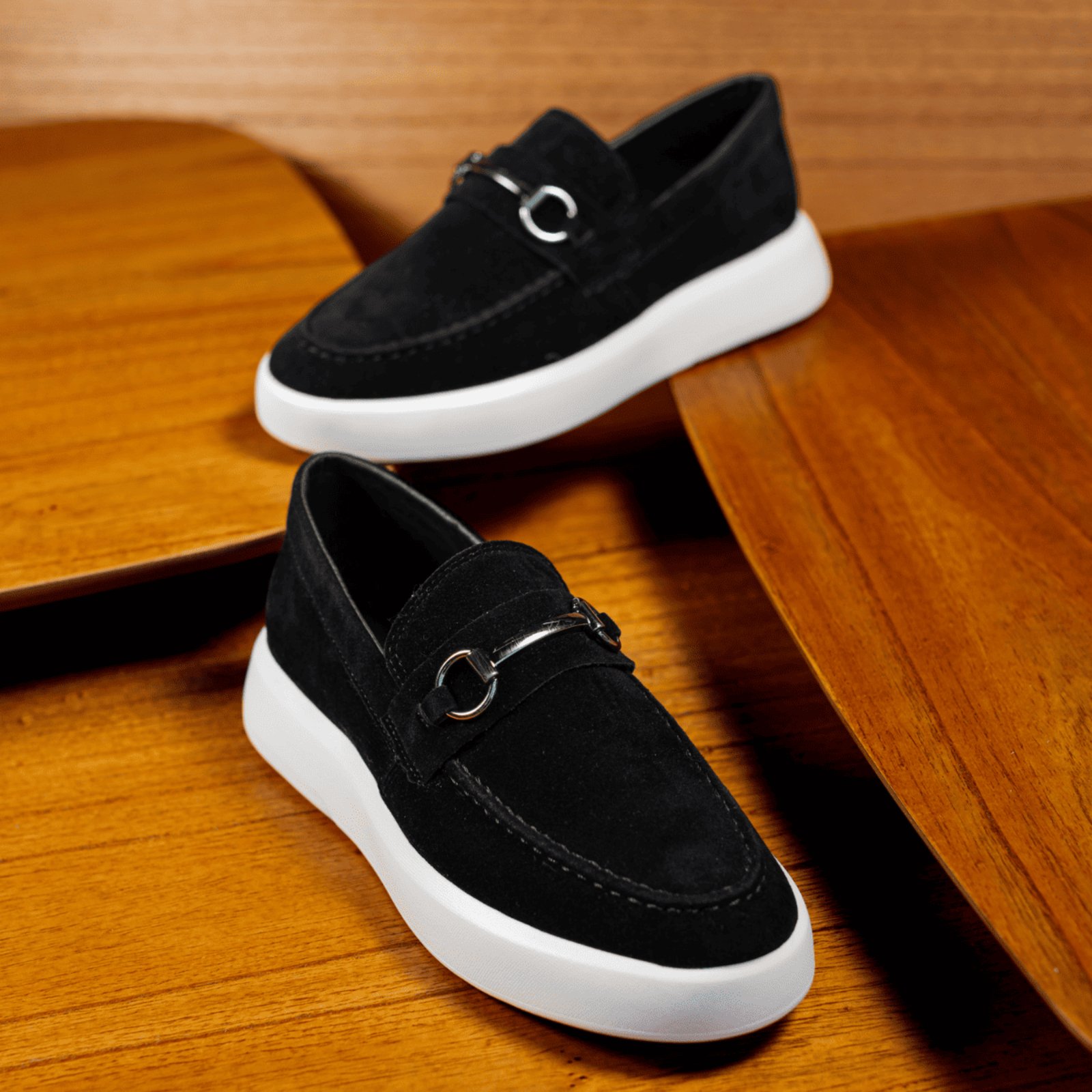 Mocassim Masculino Camurça Aquiles Conforto Premium Solado Leve Trabalho Eventos Social