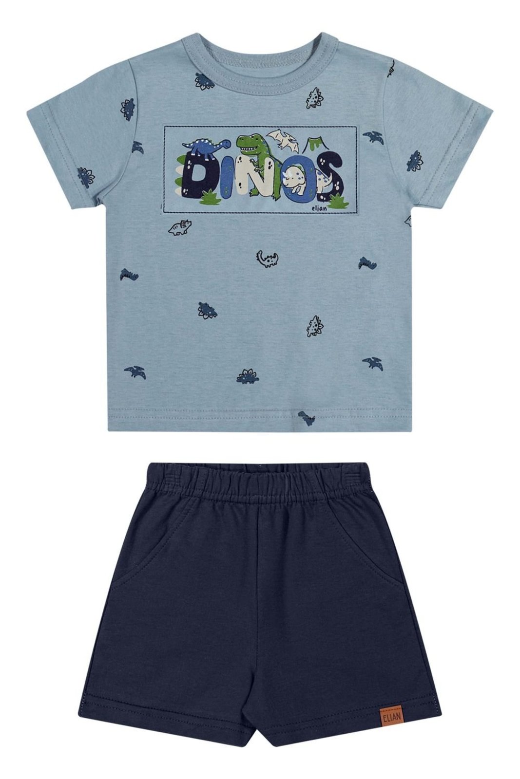Infantil - Conjunto Menino Dinos Elian Azul
