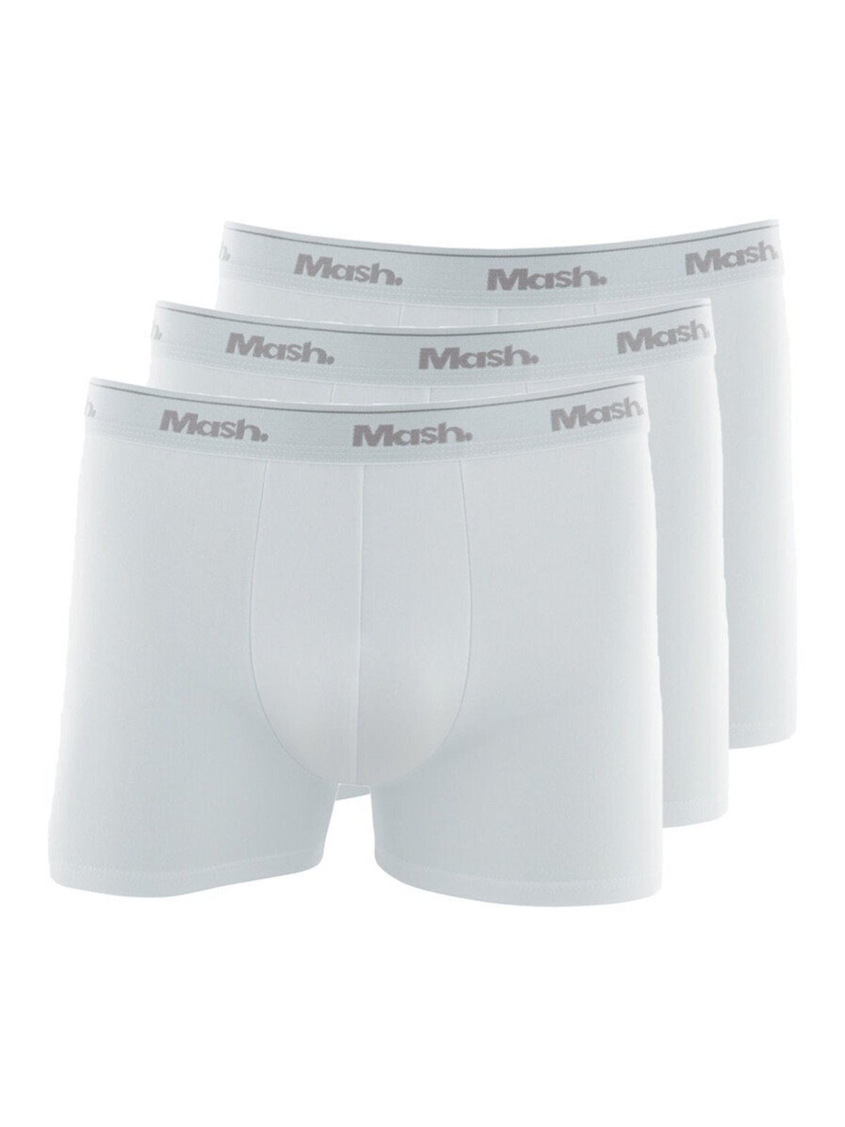 Kit com 3 Cuecas Boxer Mash 170.26 Branco