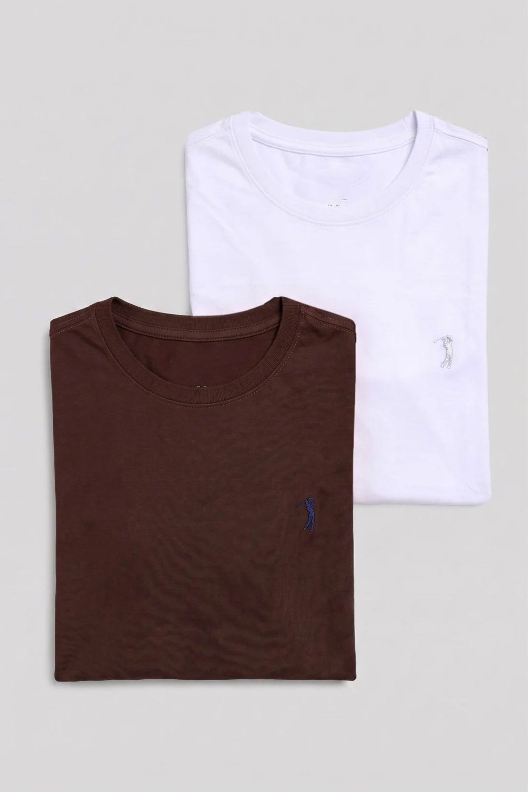 Kit Camiseta Masculina Aleatory Bordado Marrom