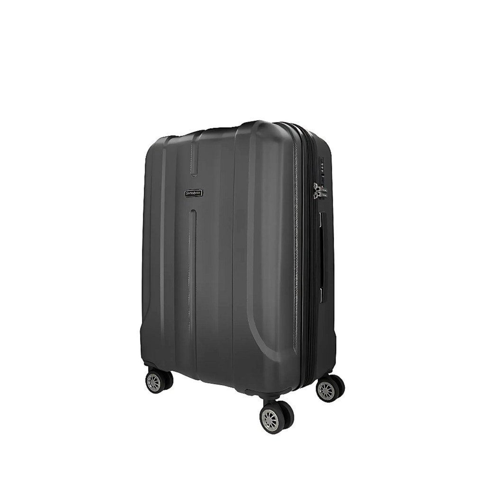 Vista 3 Mala de Viagem Samsonite Média Fiero 3.0 Expansível Preto incolor Samsonite incolor