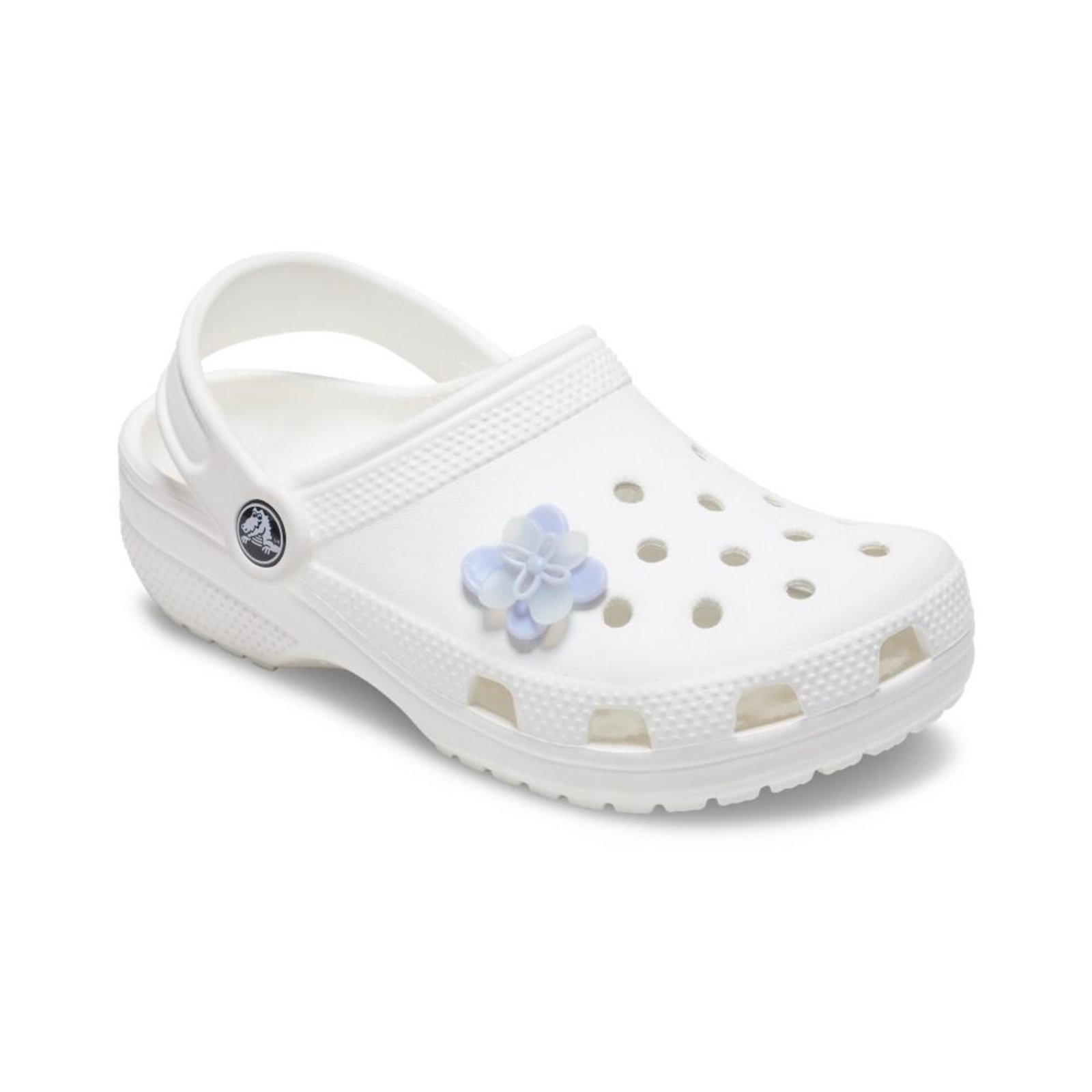 Vista 3 Infantil - Jibbitz™ Flor Azul Claro Florescendo Branco Crocs branco azul