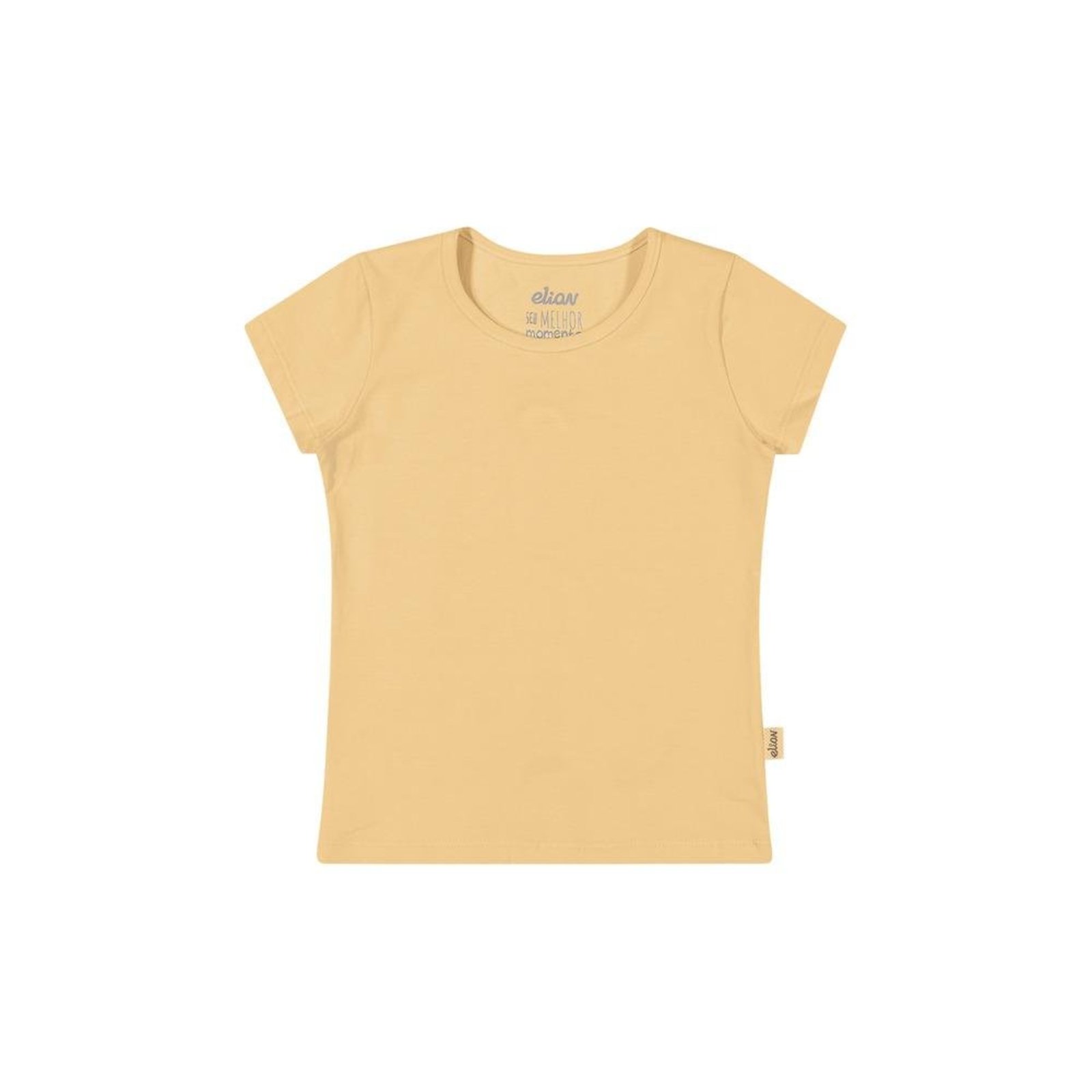 Infantil - Camiseta Básica Manga Curta Elian Laranja 1 Laranja