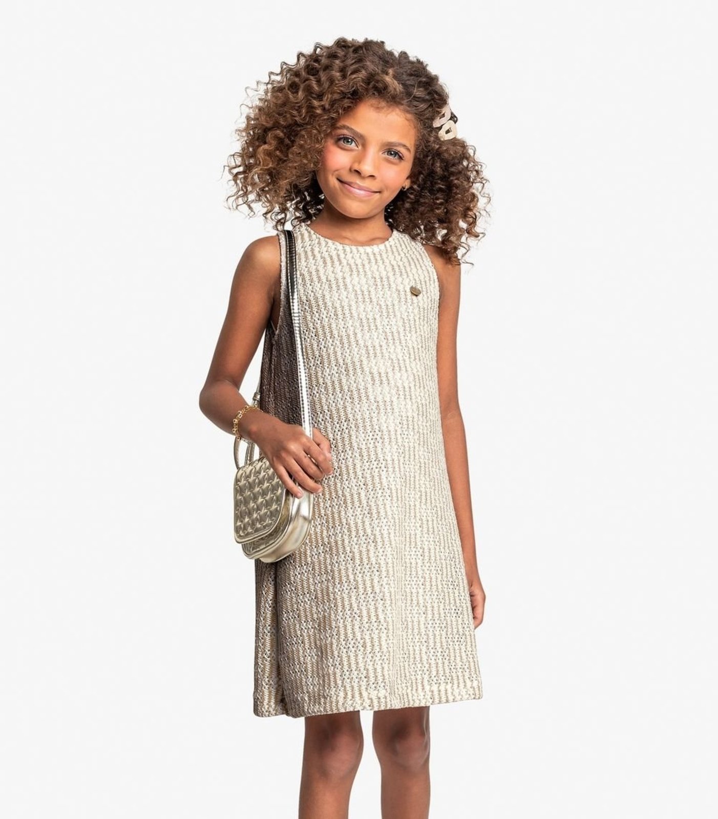 Infantil - Vestido Em Tricot Trick Nick Bege