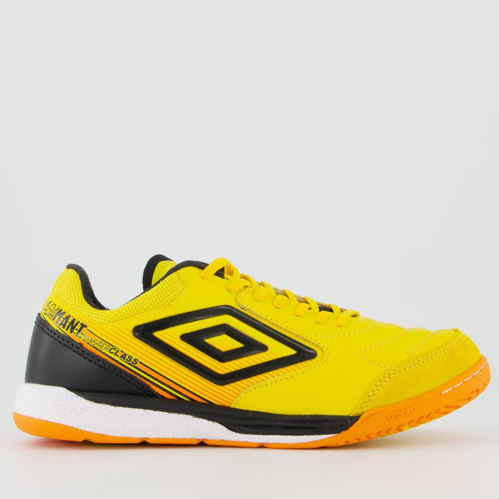 Chuteira Umbro Adamant Class Pro Bump Futsal Amarelo e Preta