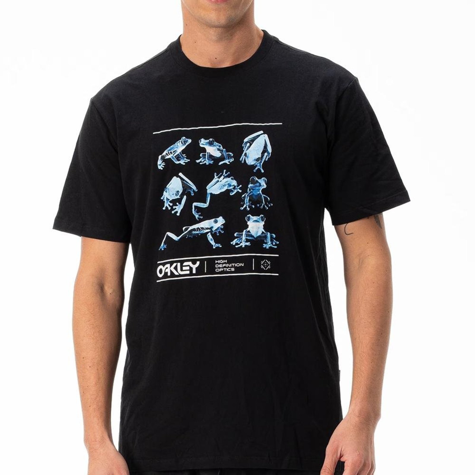 Camiseta Oakley Biolumia Frog SS SM27 Masculina Blackout