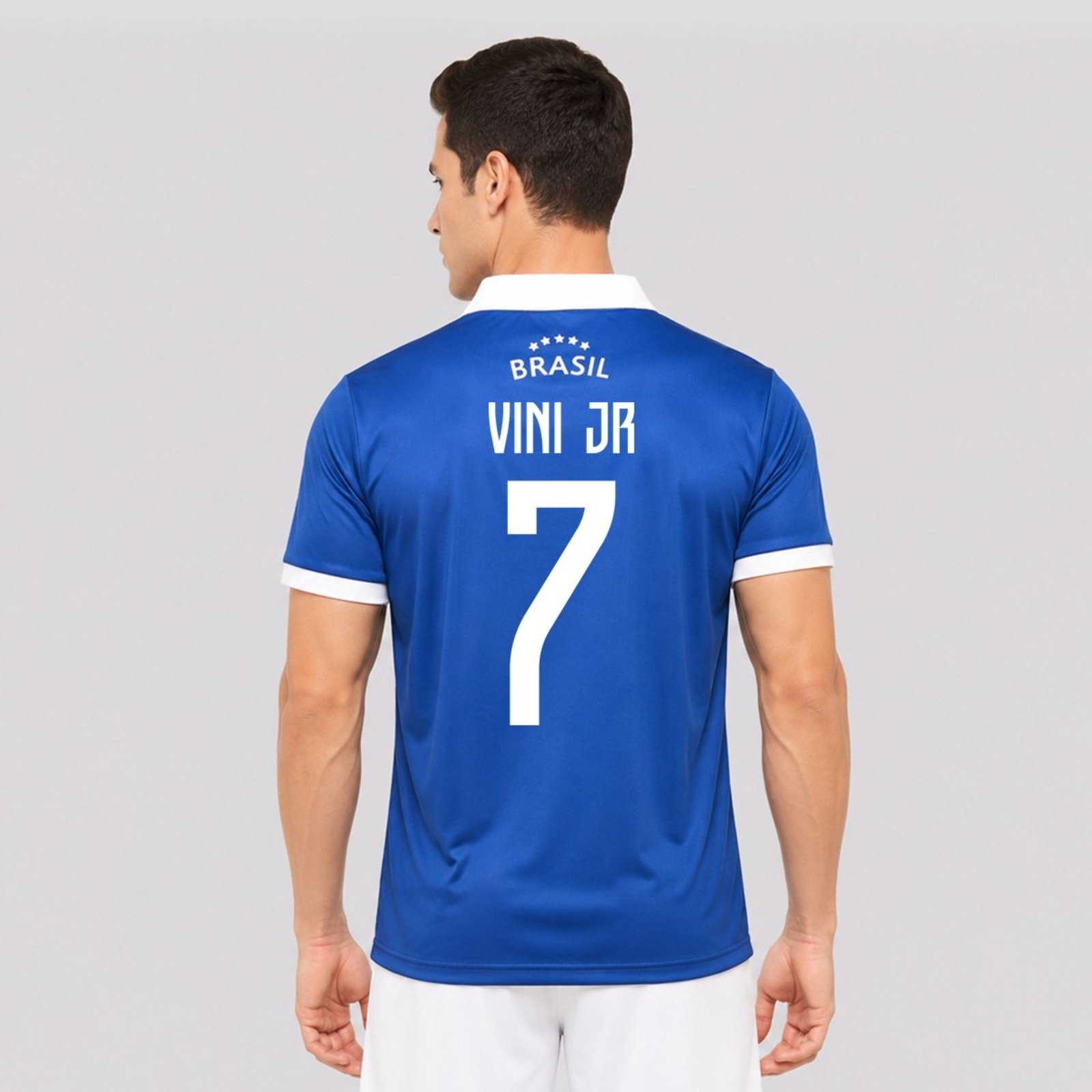 Camisa Brasil Seleça Azul 7 Vini Jr