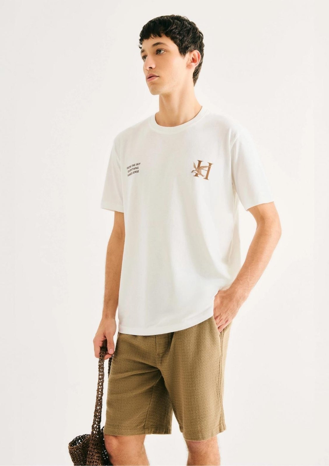 Camiseta Masculina Manga Curta Com Estampa