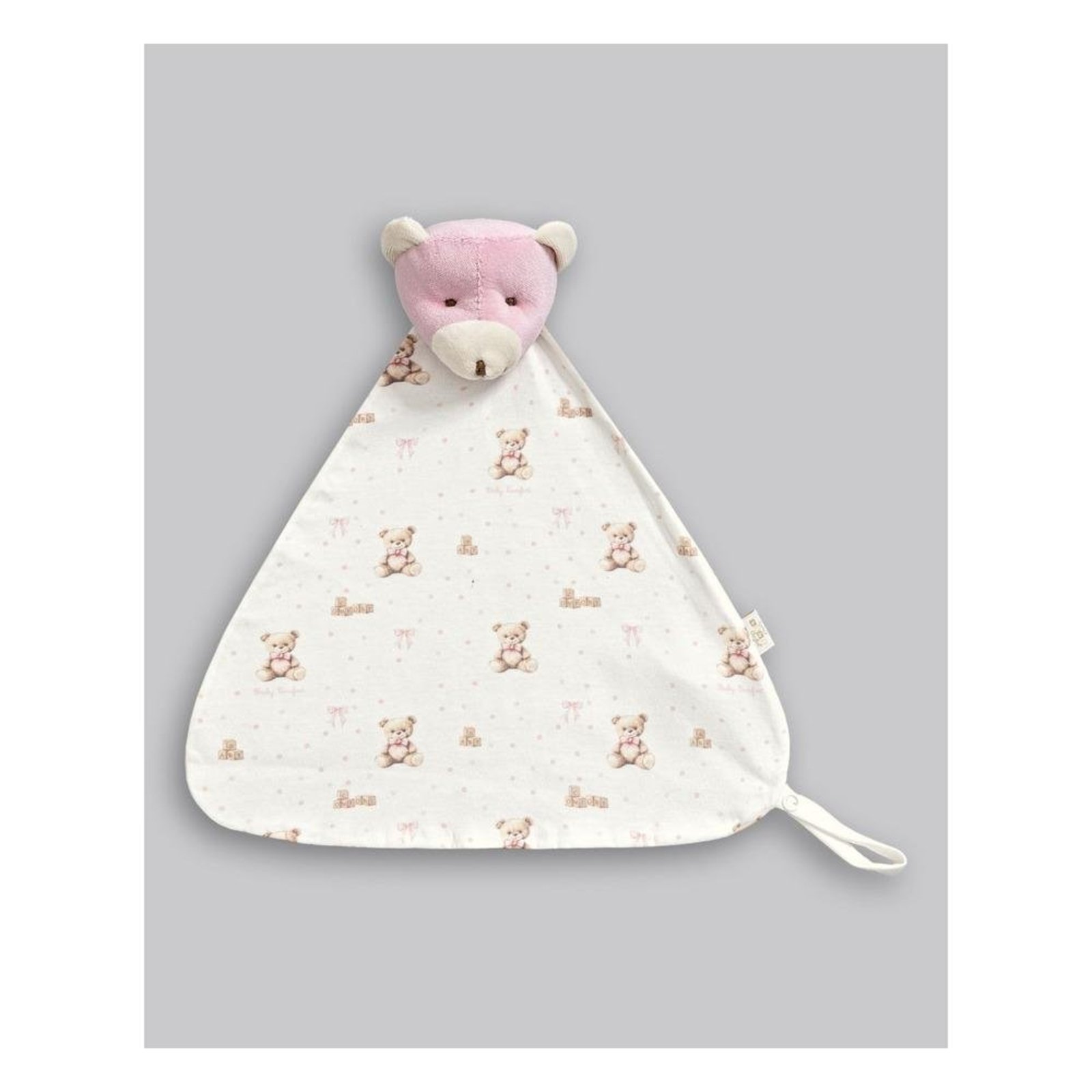 Infantil - Naninha de Soft Ursinho Anjos Baby Rosa U Rosa