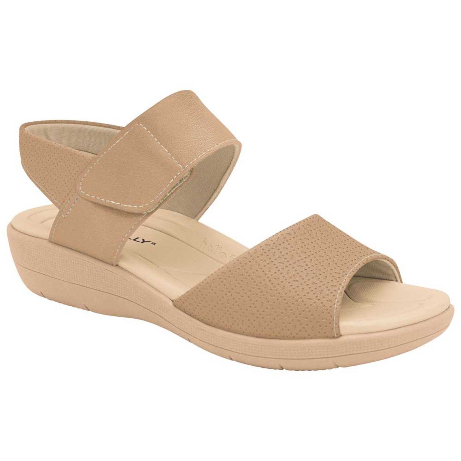 Sandália Feminina Anabela Fascite Nude Claro Piccadilly 239016-33