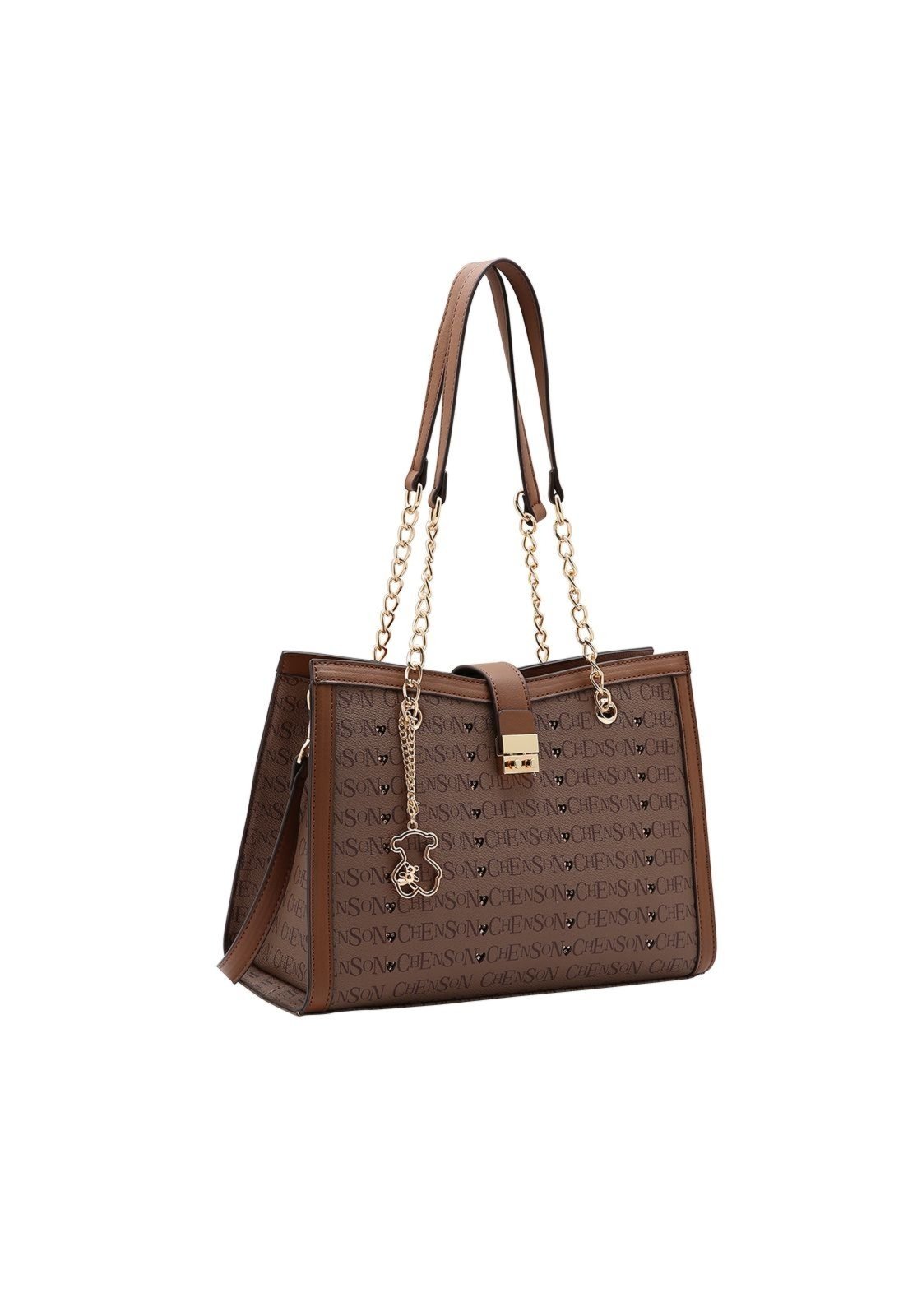 Bolsa Feminina Chenson Cristal Monograma 3485400 Café