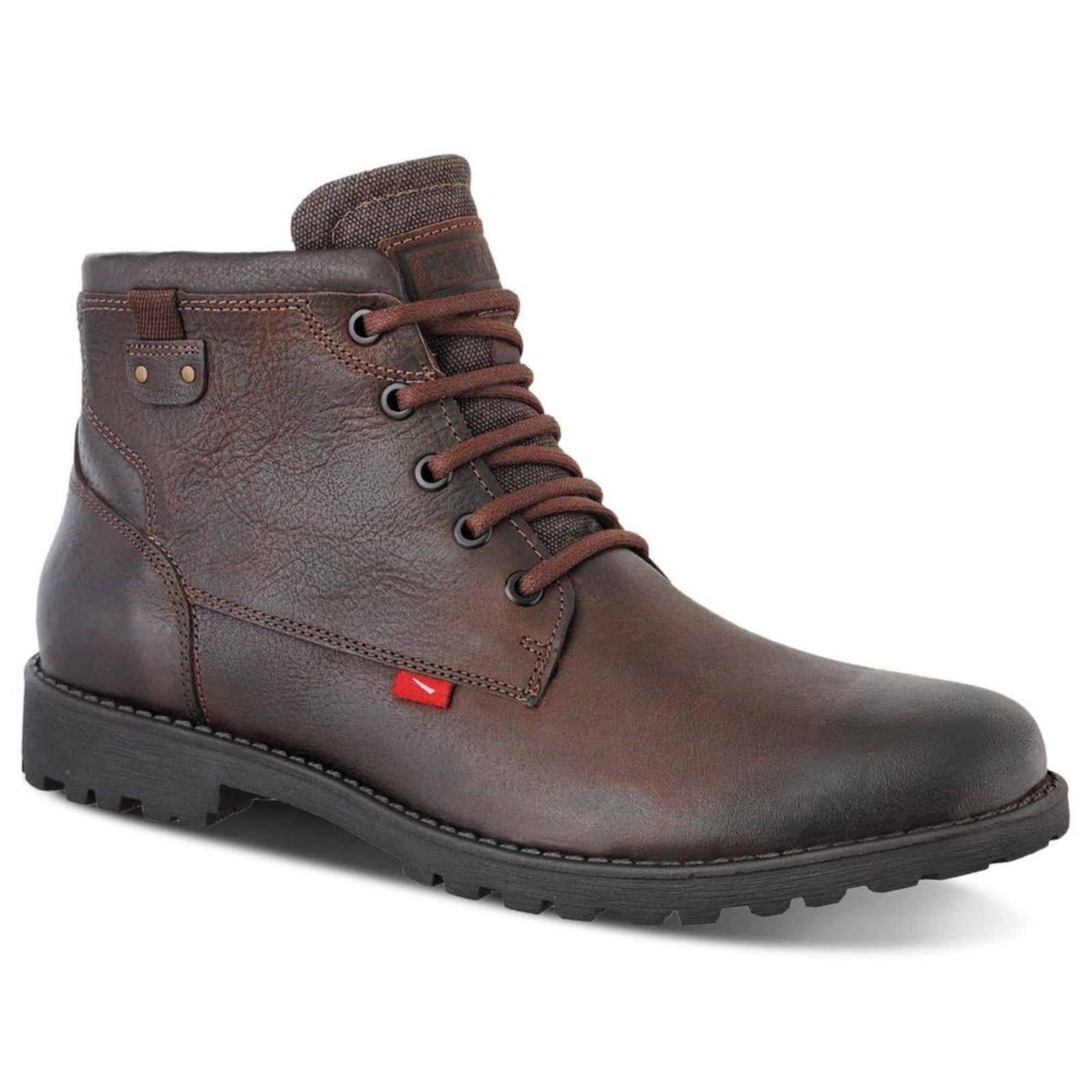 Bota Coturno Cano Baixo Ferracini Cross Masculino De Couro