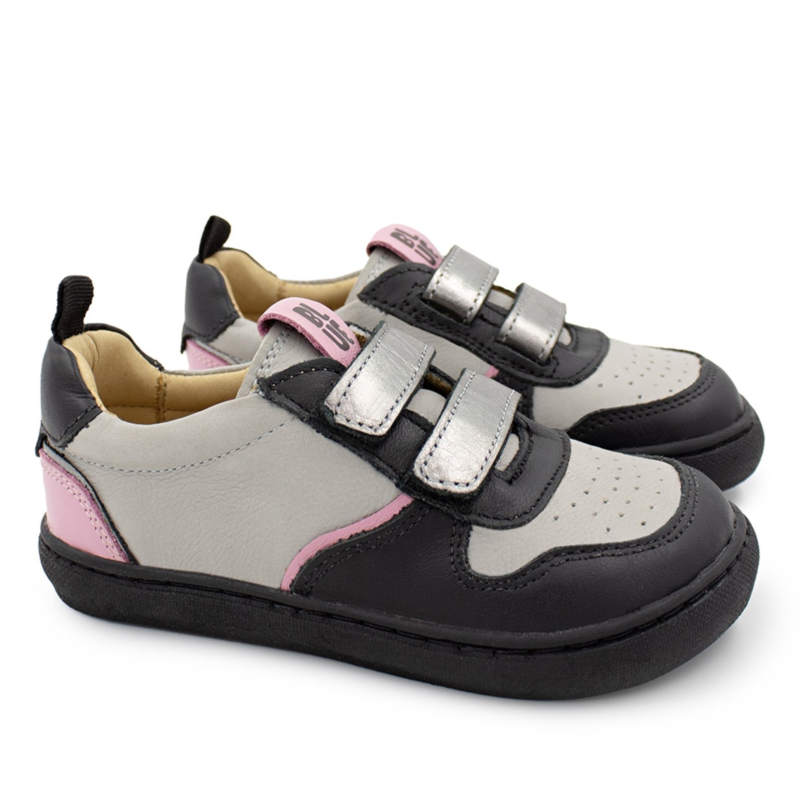 Vista 2 Infantil - Tênis Menina Blue Adriana Couro Preto Blue Infantis Blue Infantis preto blue
