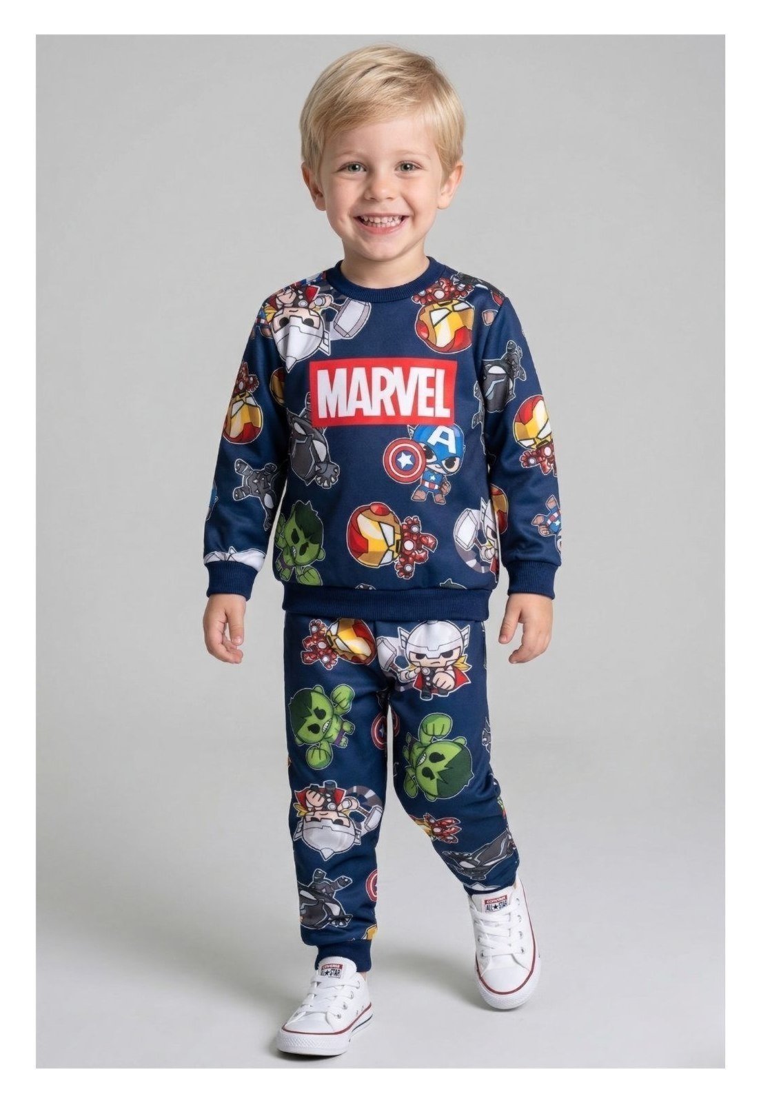 Infantil - Conjunto Marvel Masculino