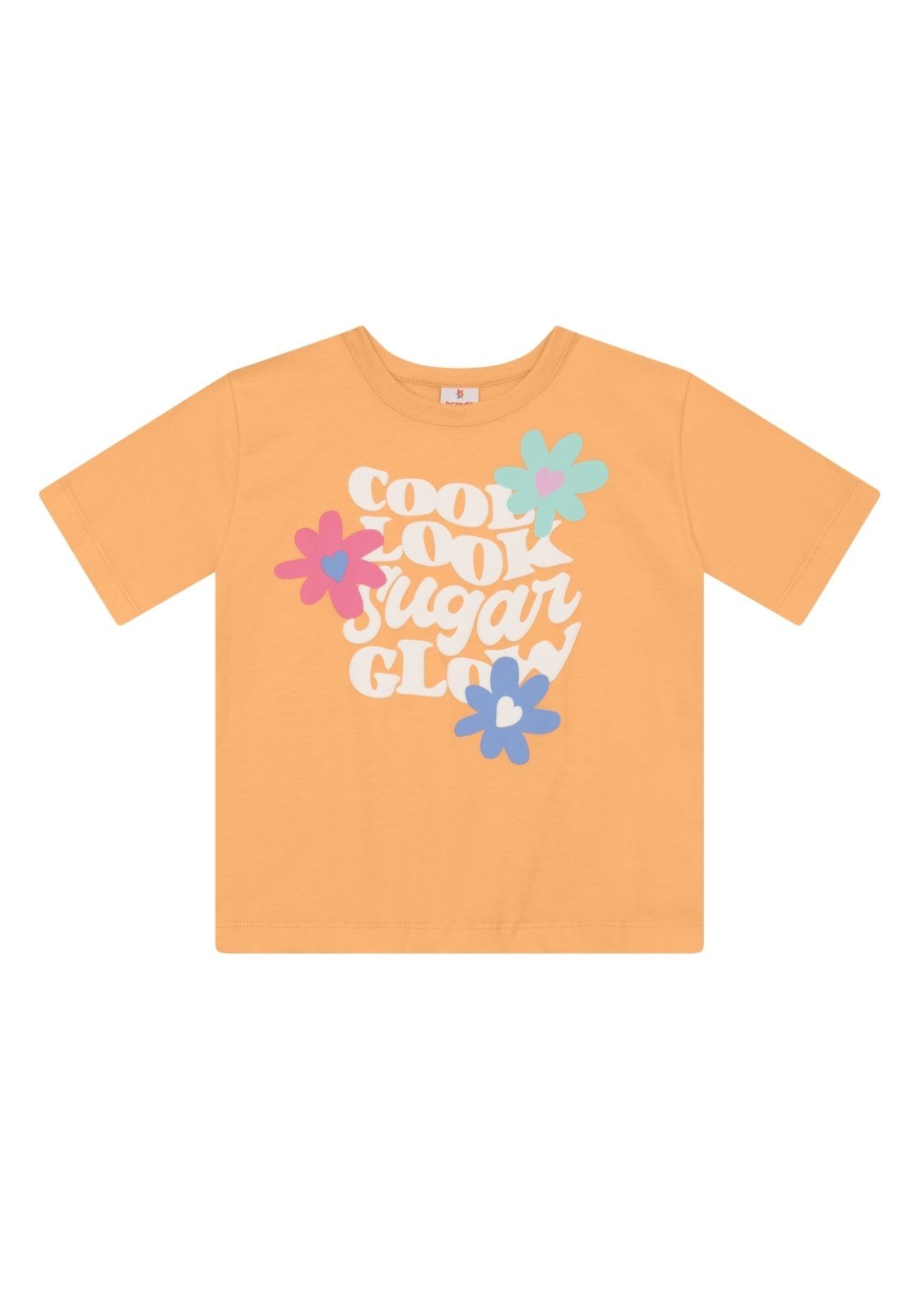 Infantil - Blusa menina em malha com estampa floral Brandili