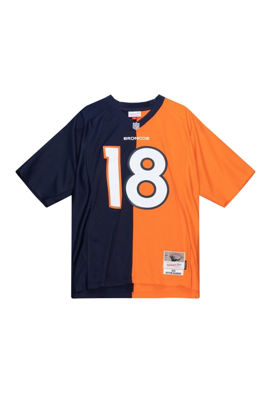 Camisa Mitchell & Ness NFL Split Legacy Denver Broncos 2015 Peyton Manning Azul Marinho