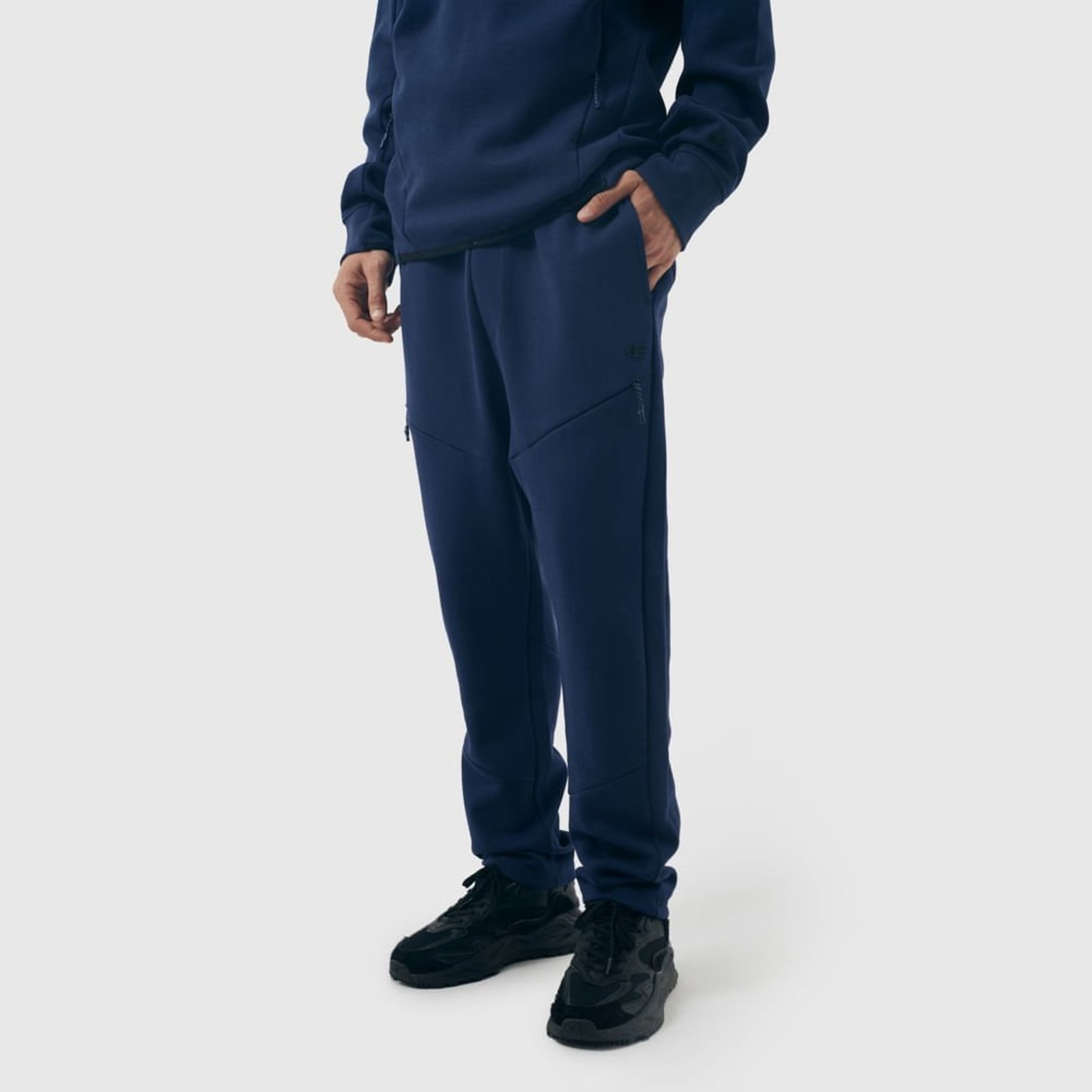 CALÇA CHAMPION ACTIVE TECH PANTS DIAGONAL ZIP C LOGO