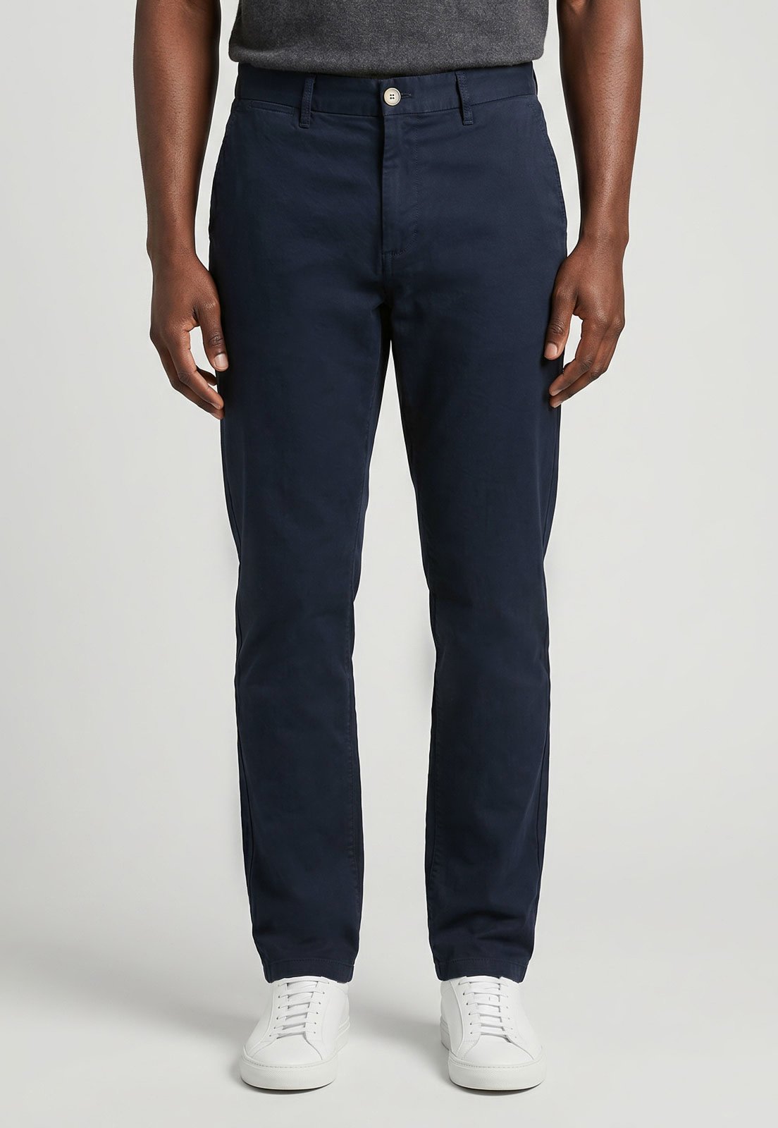 Calça Sarja Masculina Zapälla Chino Cintura Média Azul Escuro
