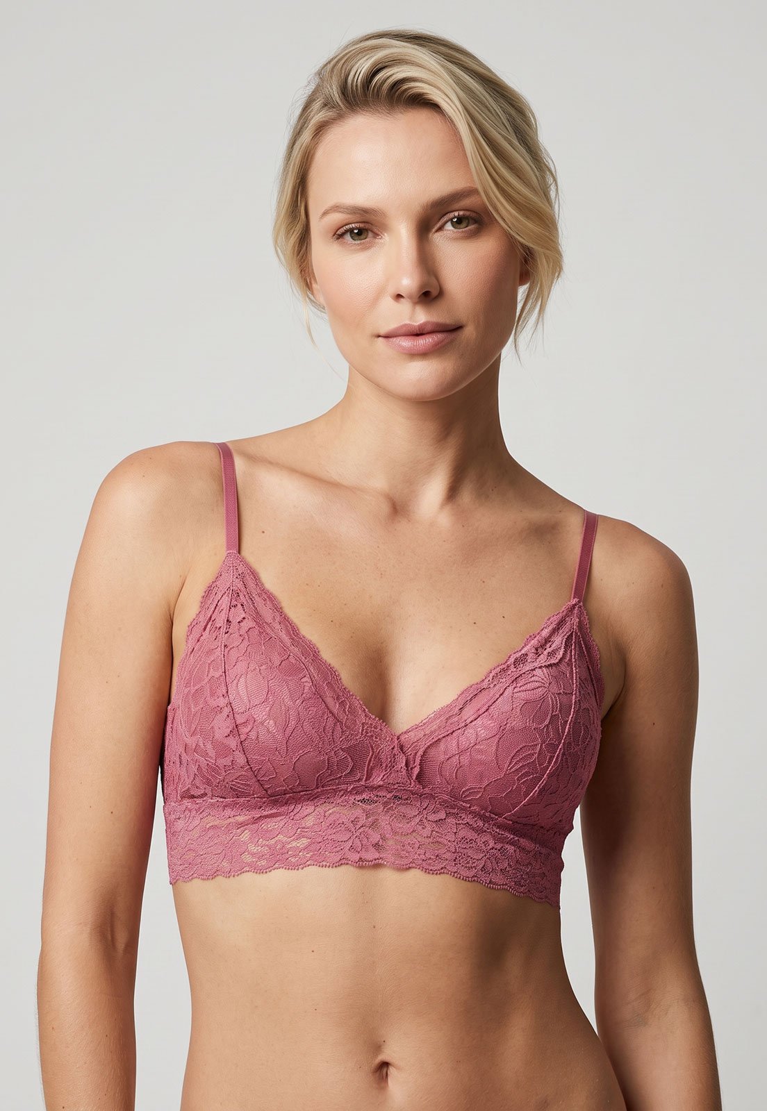 Sutiã Top Feminino Hope Triângulo Bojo Removível Rosa