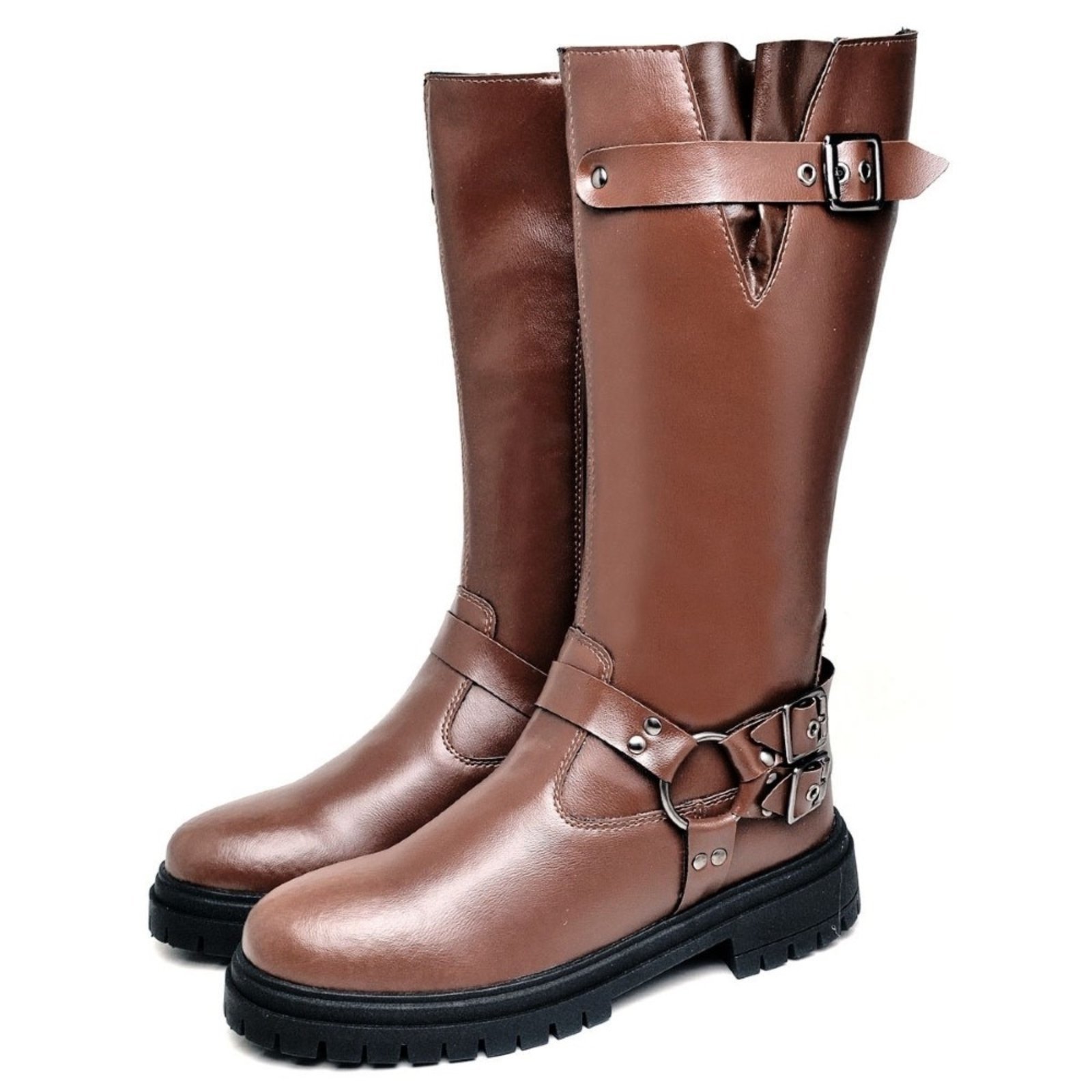 Bota Feminina Cano Alto DUBUY 1820FG Marrom