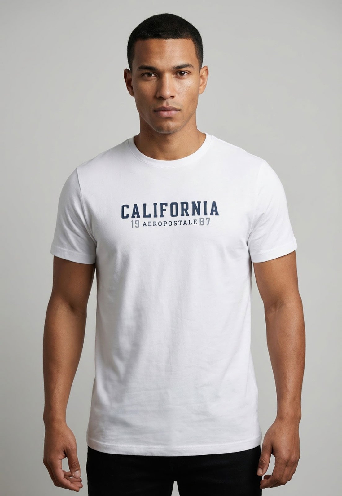 Camiseta Masculina Aeropostale Estampa California 1987 Branca
