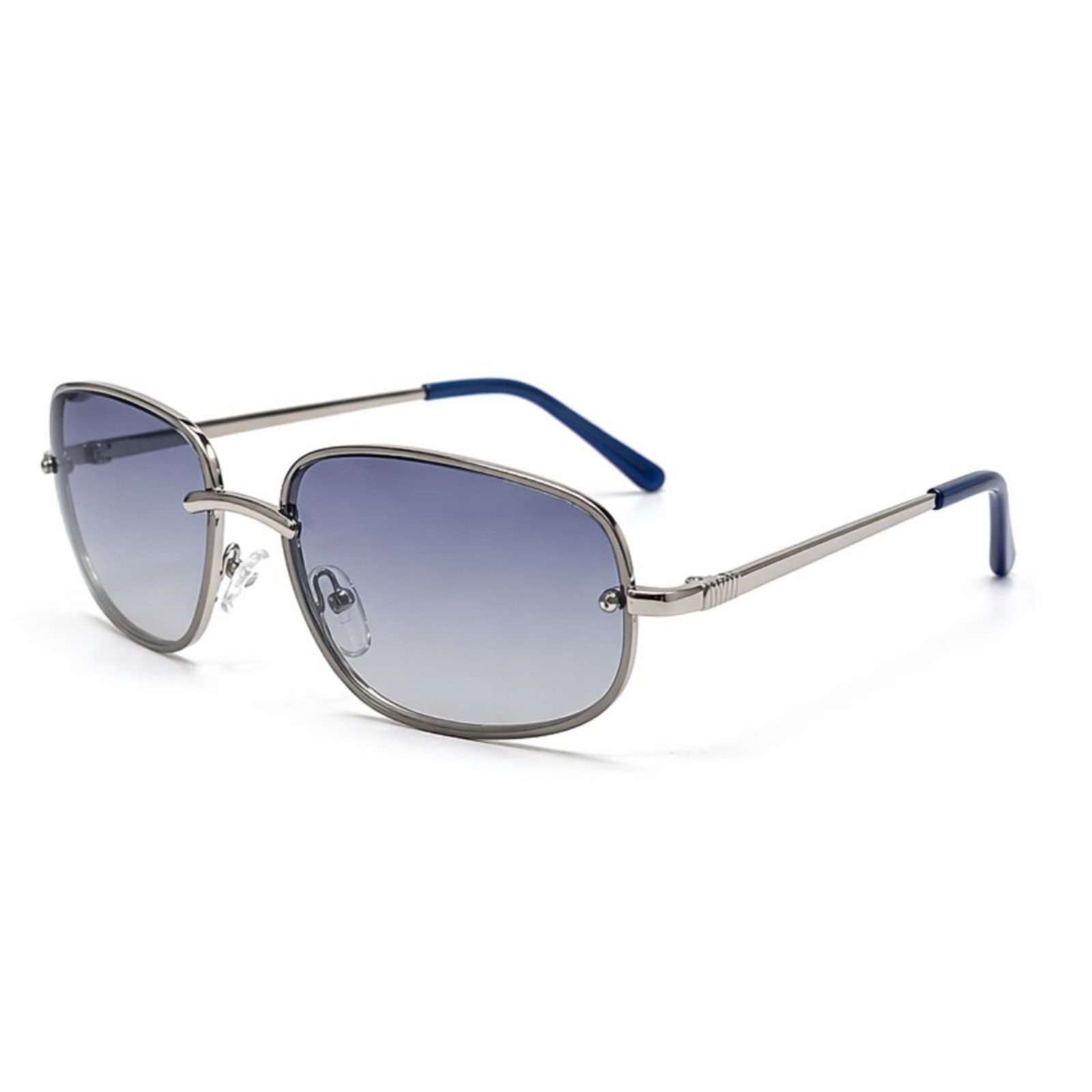 Óculos de Sol Retrô Virginia Metal Dourado Vintage Premium UV400 Azul