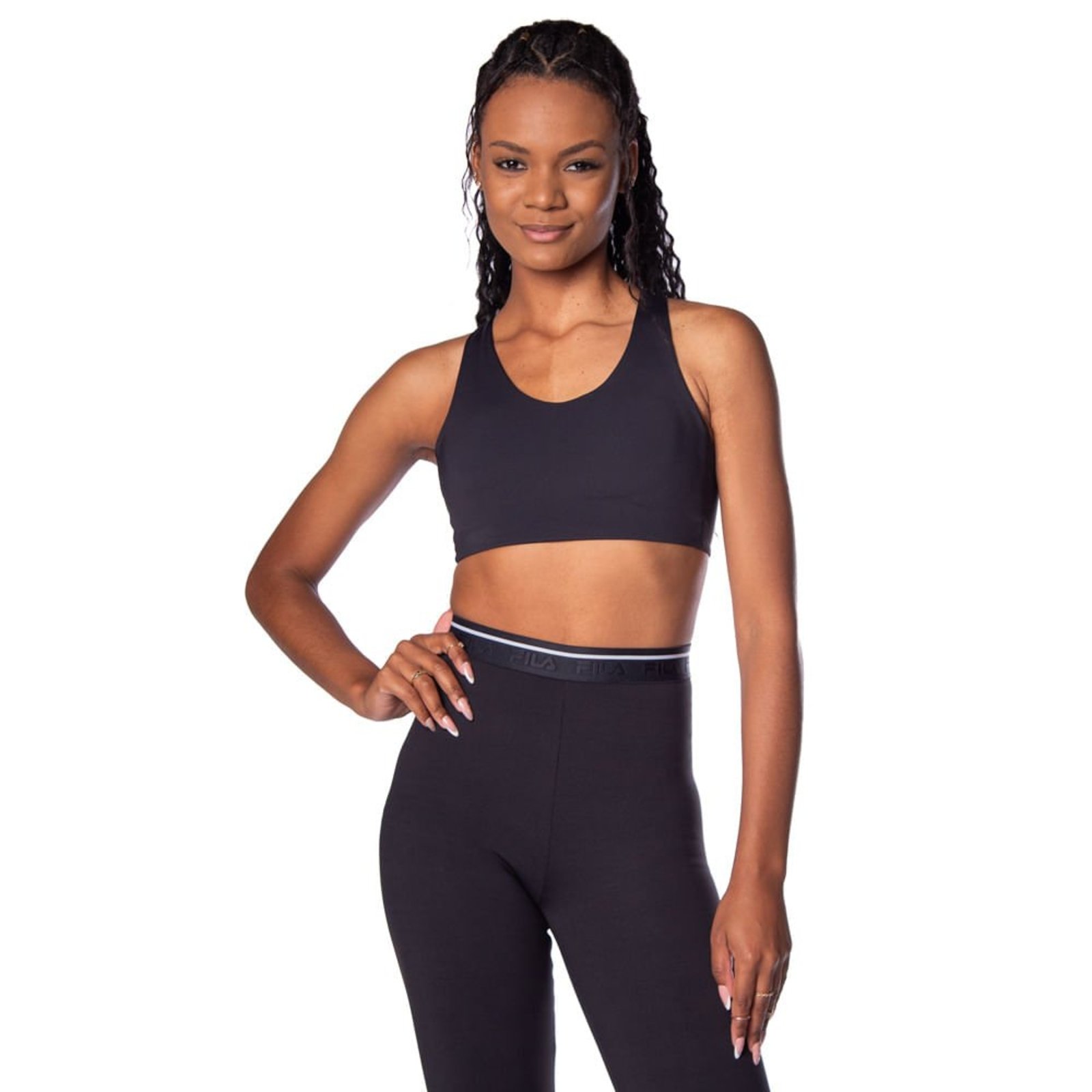 Vista 2 Top Feminino New Balance Cross Foundation preto New Balance preto
