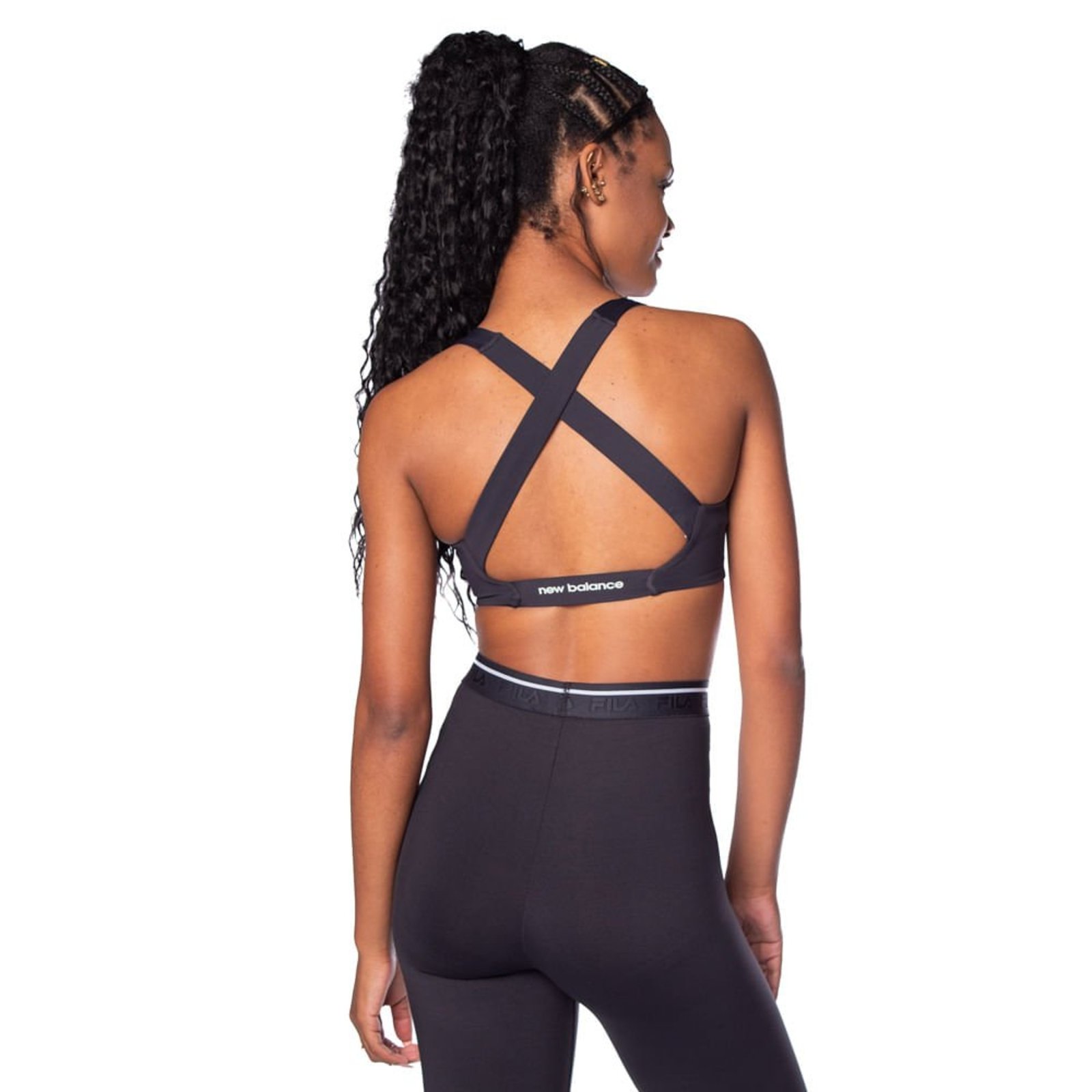Vista 3 Top Feminino New Balance Cross Foundation preto New Balance preto