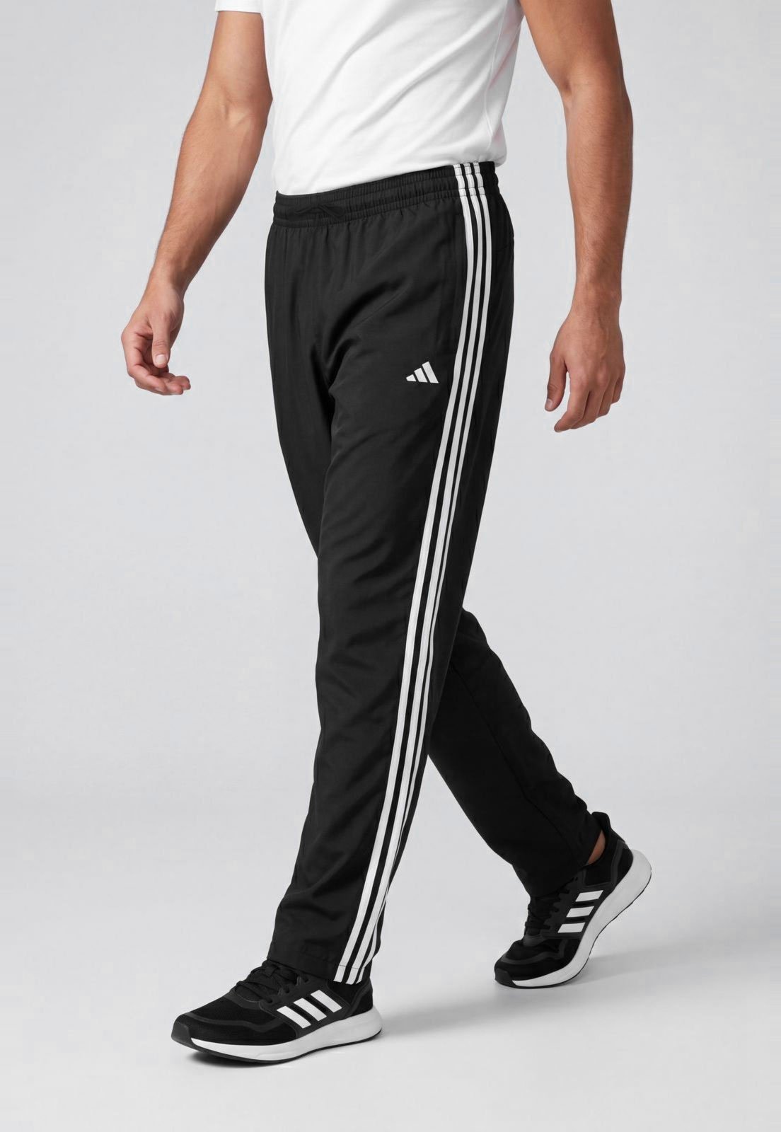Calça Masculina adidas Sportswear Listras Laterais Preta