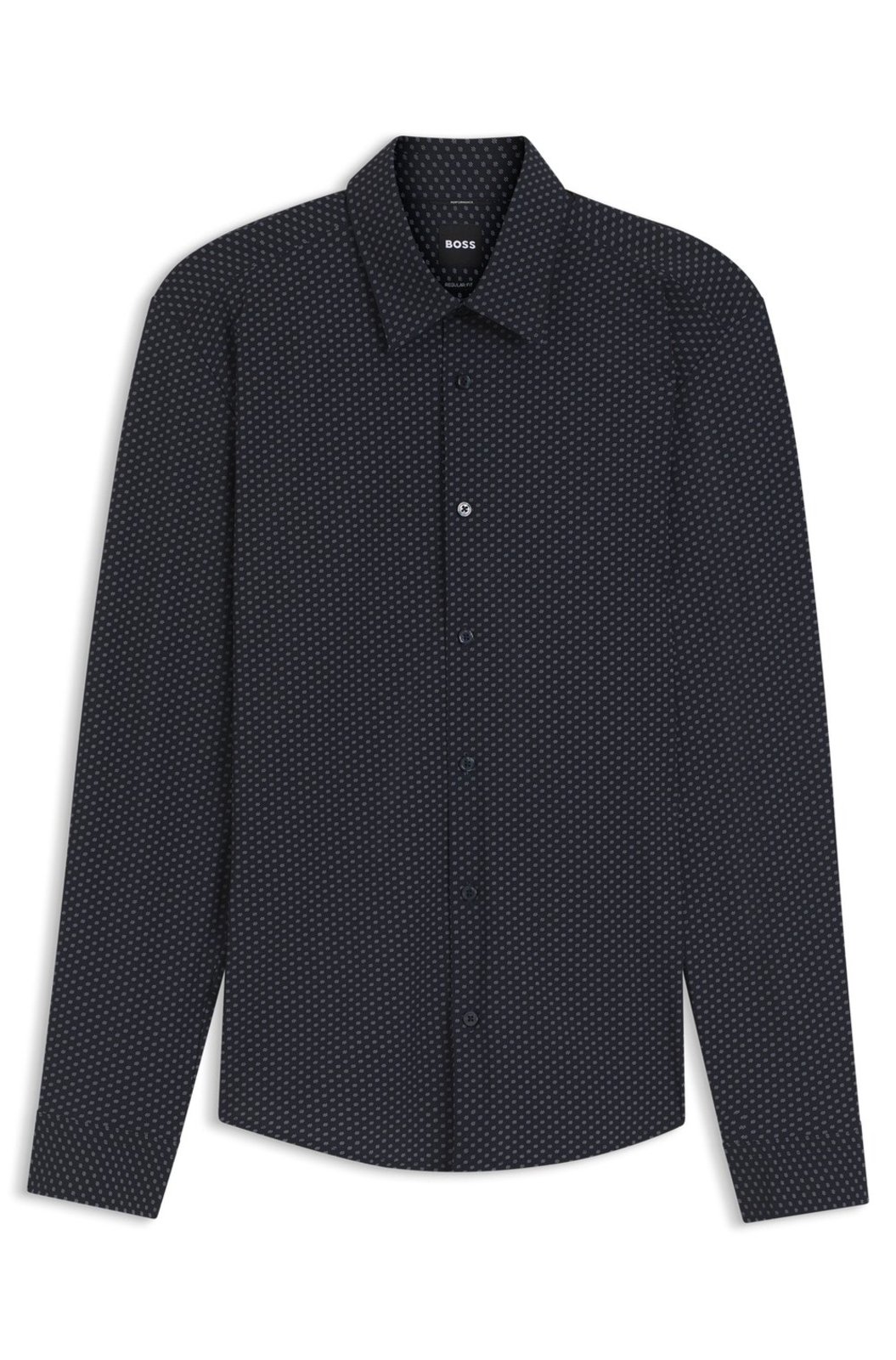 Camisa De Ajuste Regular Em Jersey Elástico