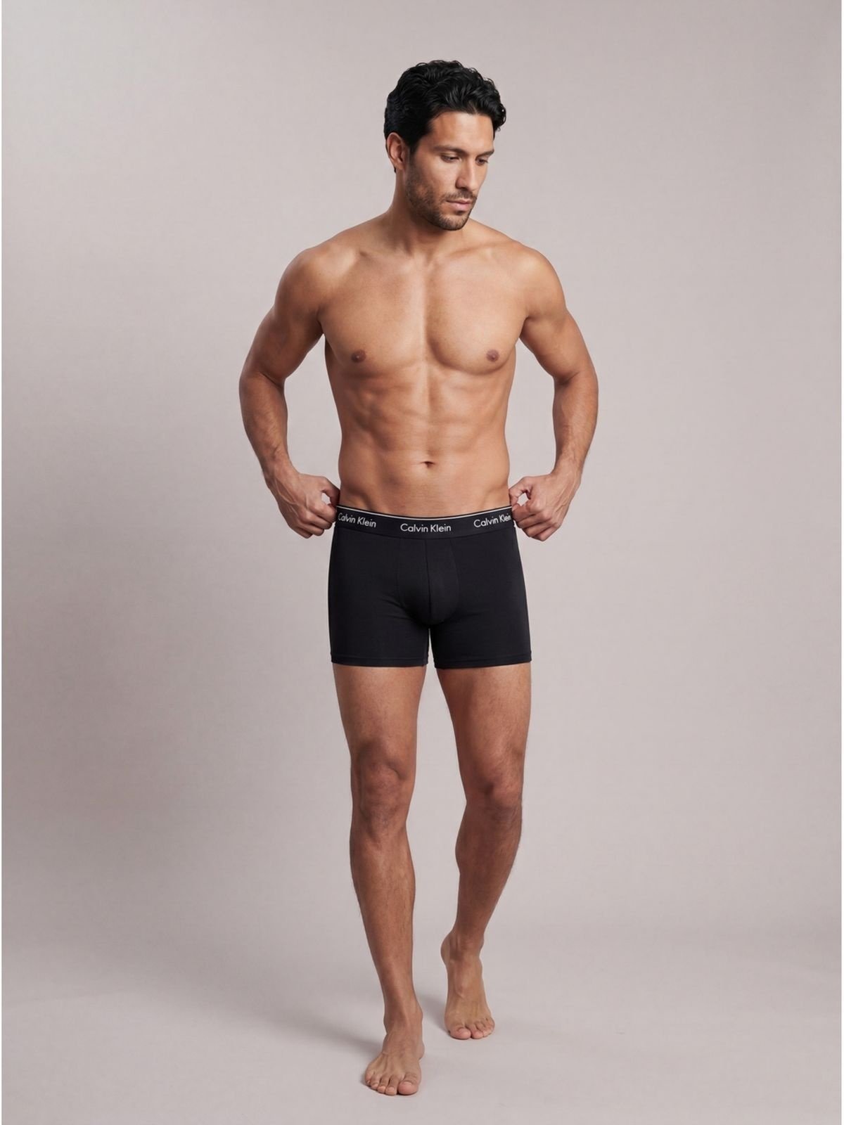 Kit 3 Low Rise Trunk Icon Cotton Stretch - Preto Calvin Klein Jeans