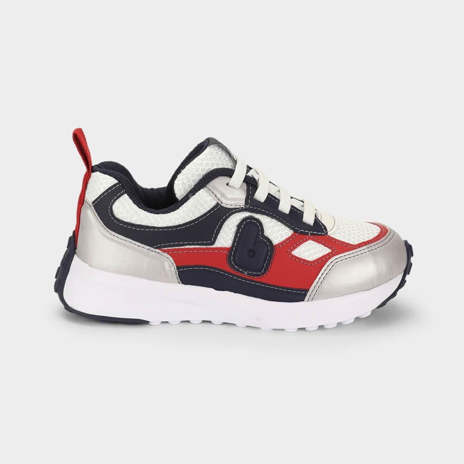 Infantil - Tênis Bibi Jogging Branco com Vermelho 32
