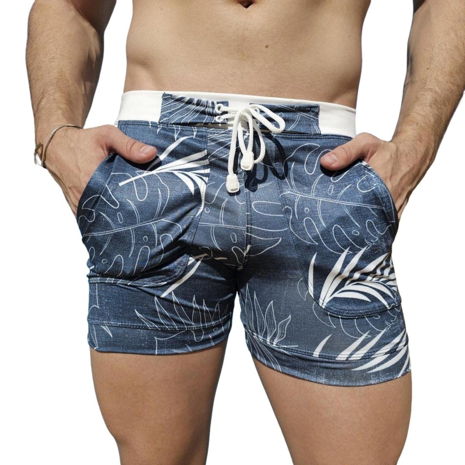 Vista 2 Sunga Bermuda Shorts Grigo Collection Hawaii Jeans azul Grigo Collection azul
