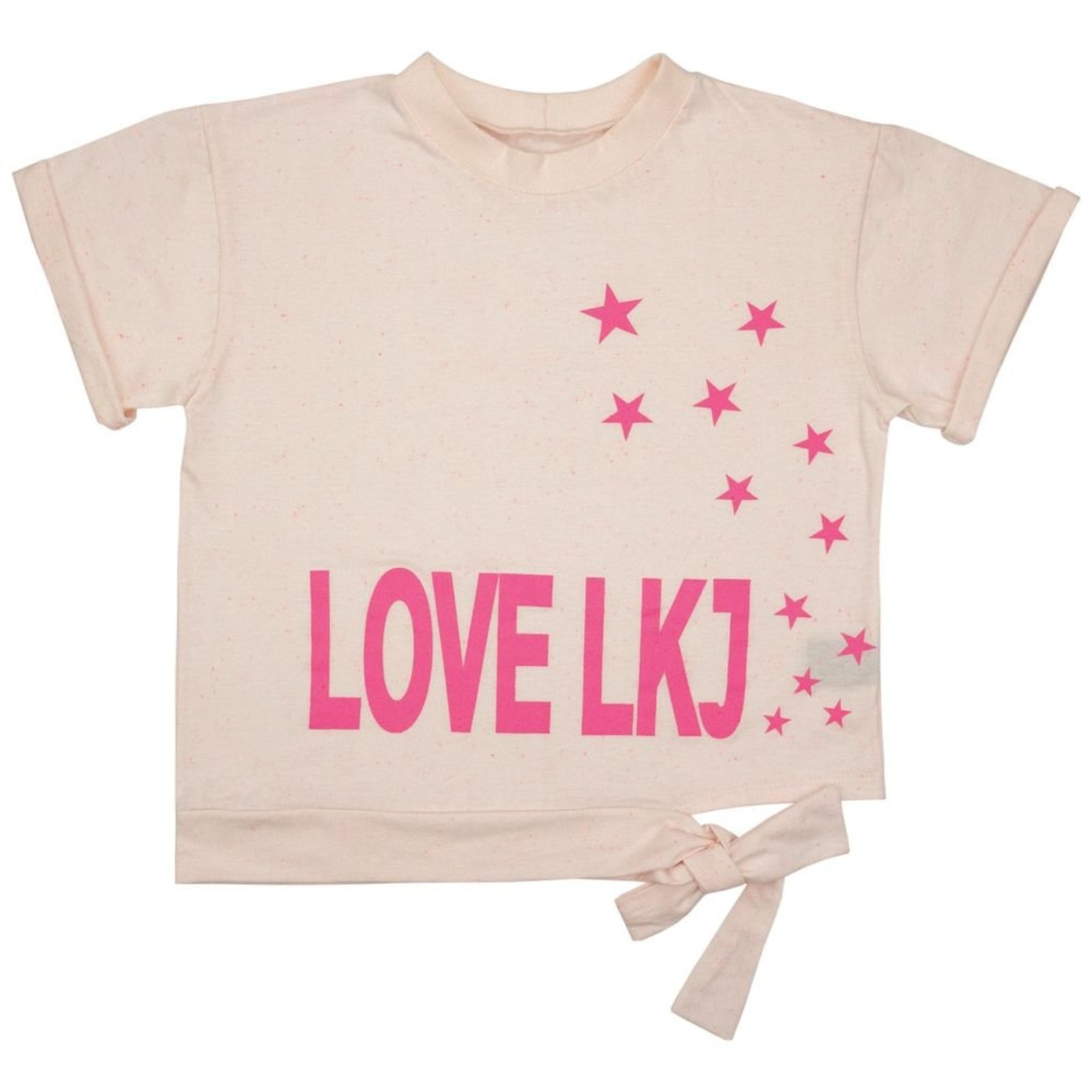 Infantil - Blusa Juvenil Look Jeans T-shirt Cropped Rosa