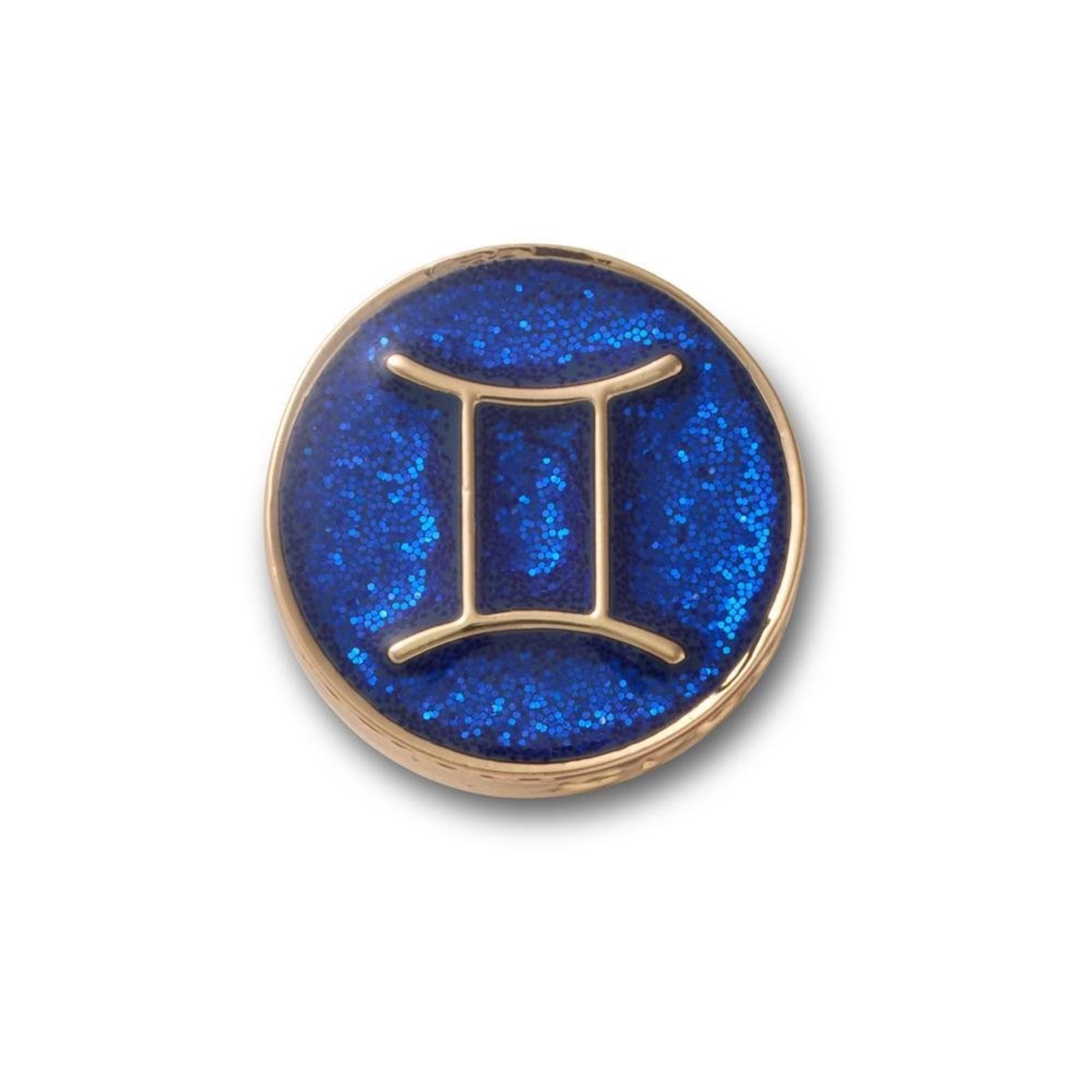 Infantil - Jibbitz™ Signo Gêmeos Dourado Único Branco