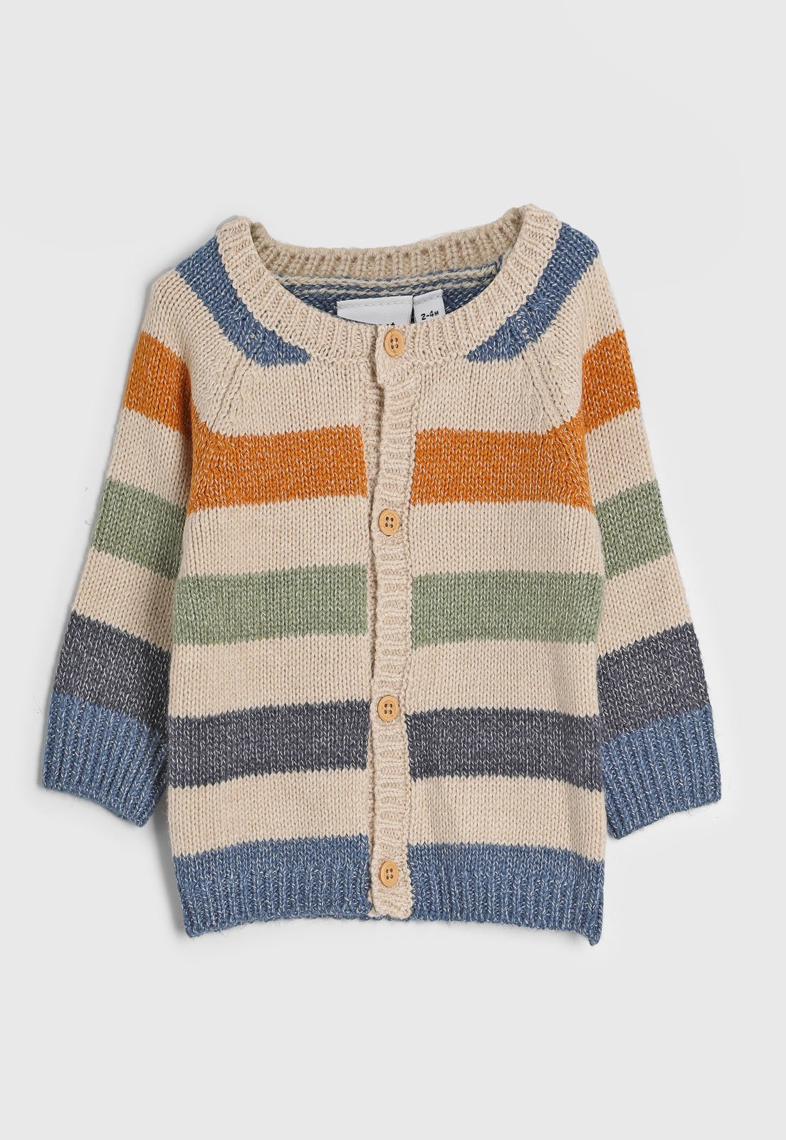 Infantil – Cardigan Name It Listras Bege