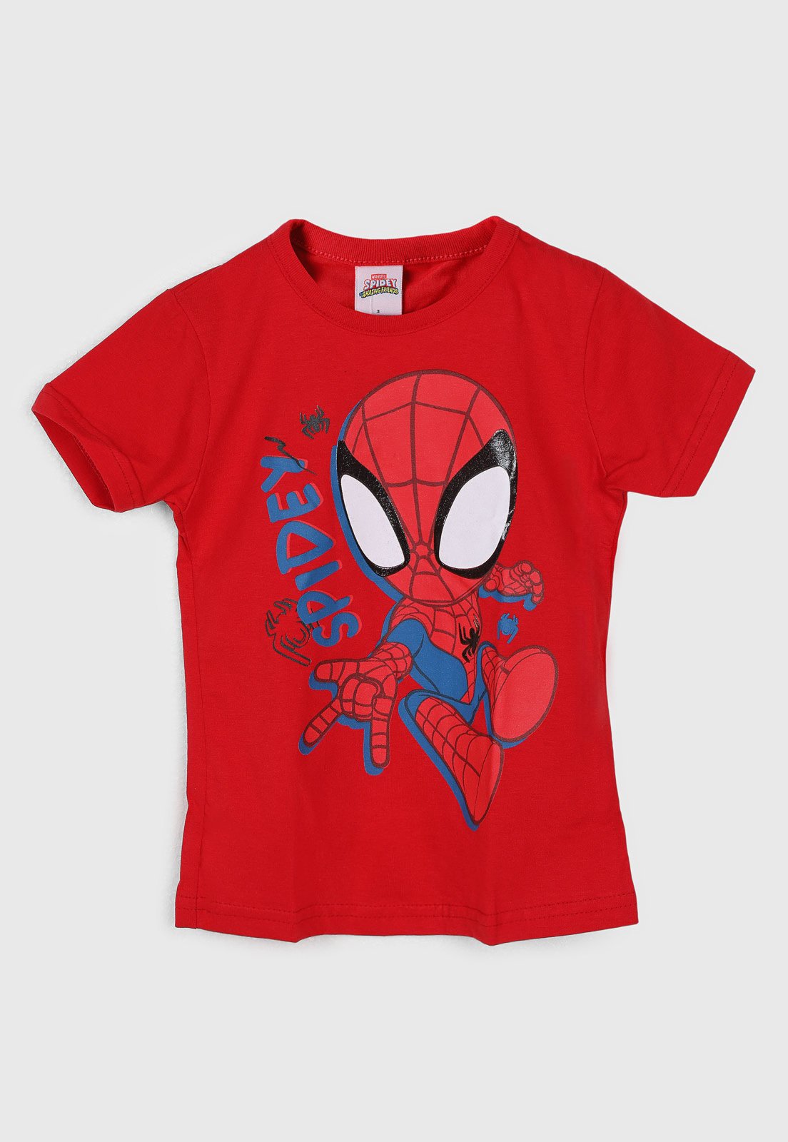 Camiseta Brandili Estampa Homem Aranha Vermelha