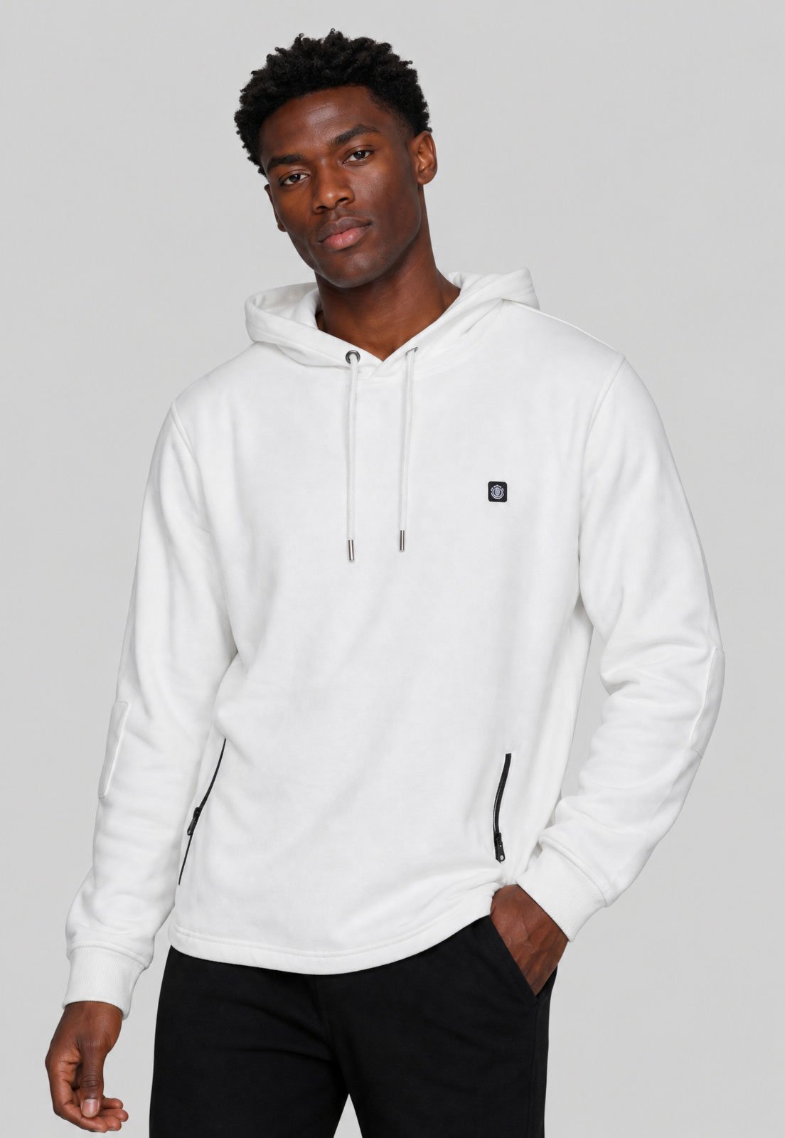 Blusa de Moletom Element Capuz Branca