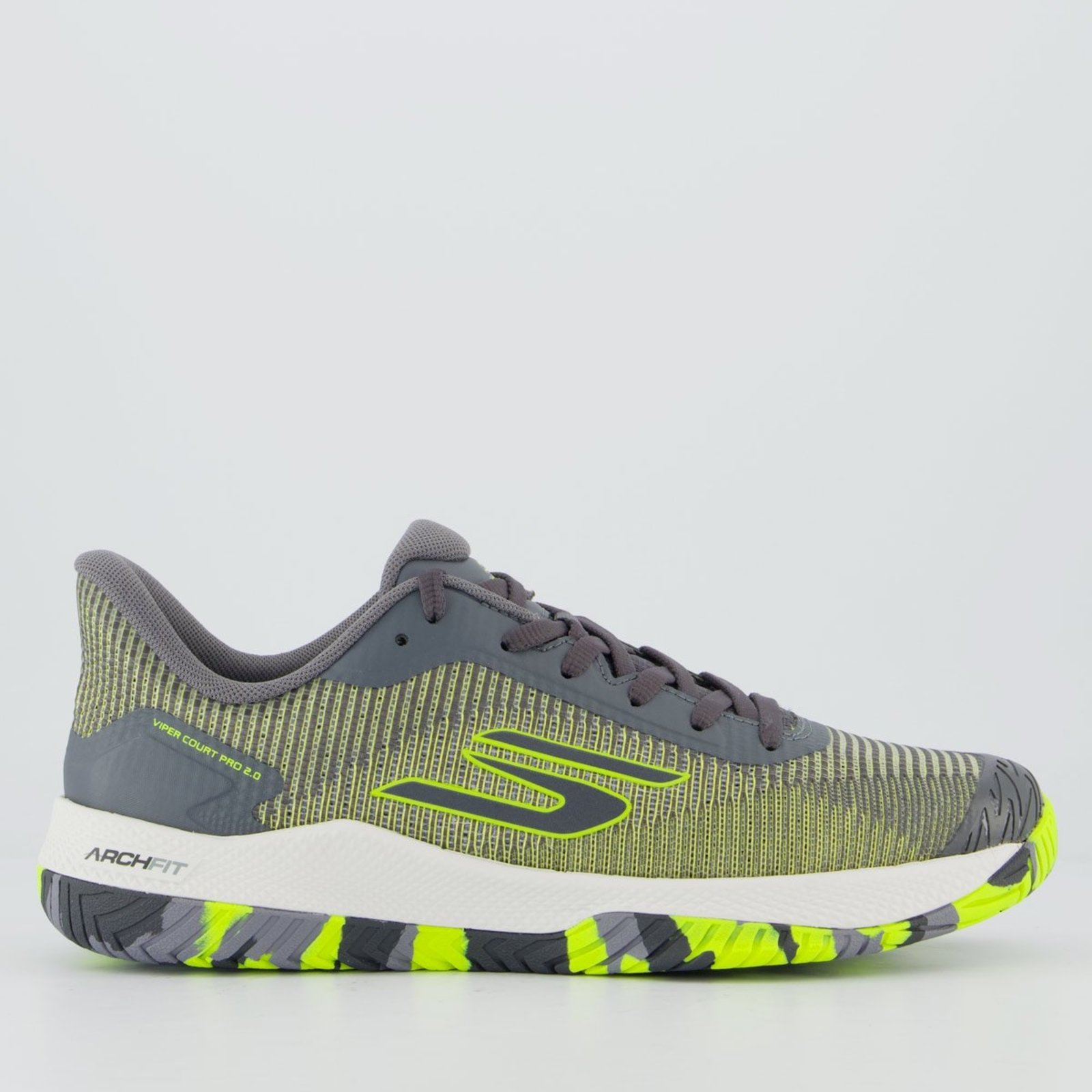 Tênis Skechers Viper Court Pro 2.0 Cinza