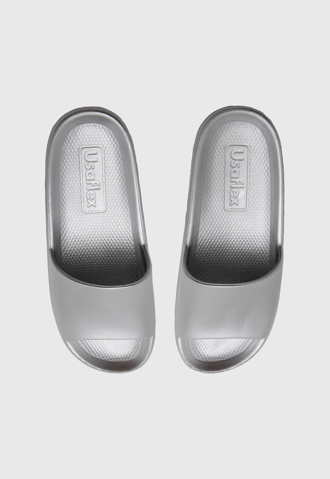 Chinelo Feminino Usaflex Slide Prata