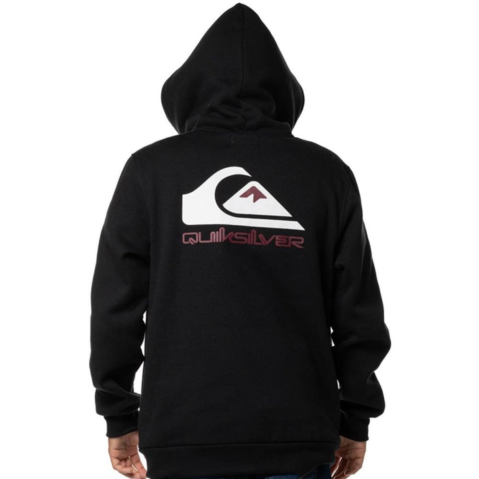 Moletom Quiksilver Aberto Omni Logo FC 280G WT24 Preto