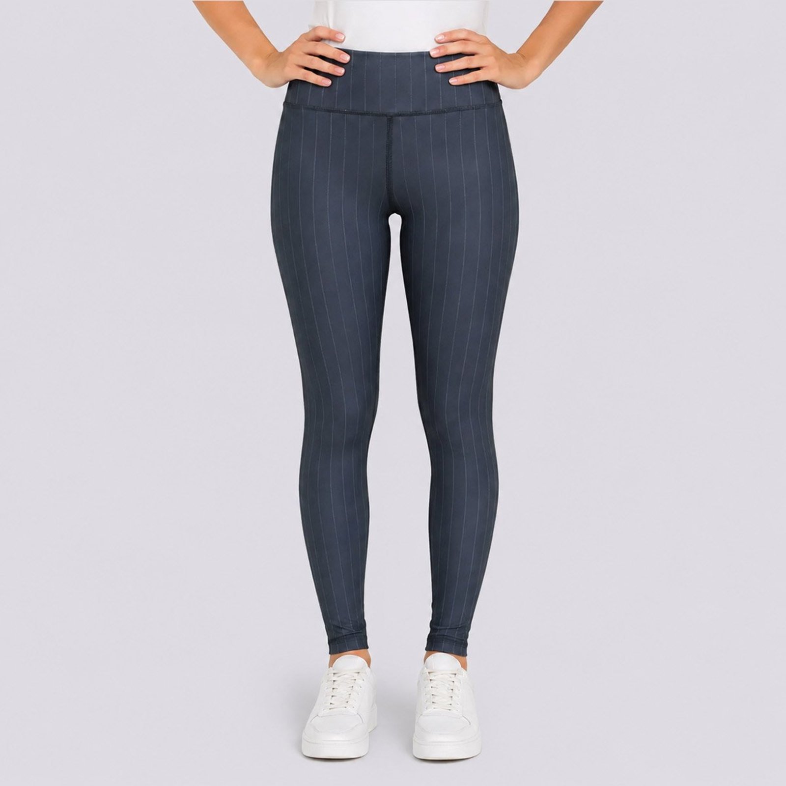 Calça Legging Fila Pinstripes Flow II Feminina Marinho