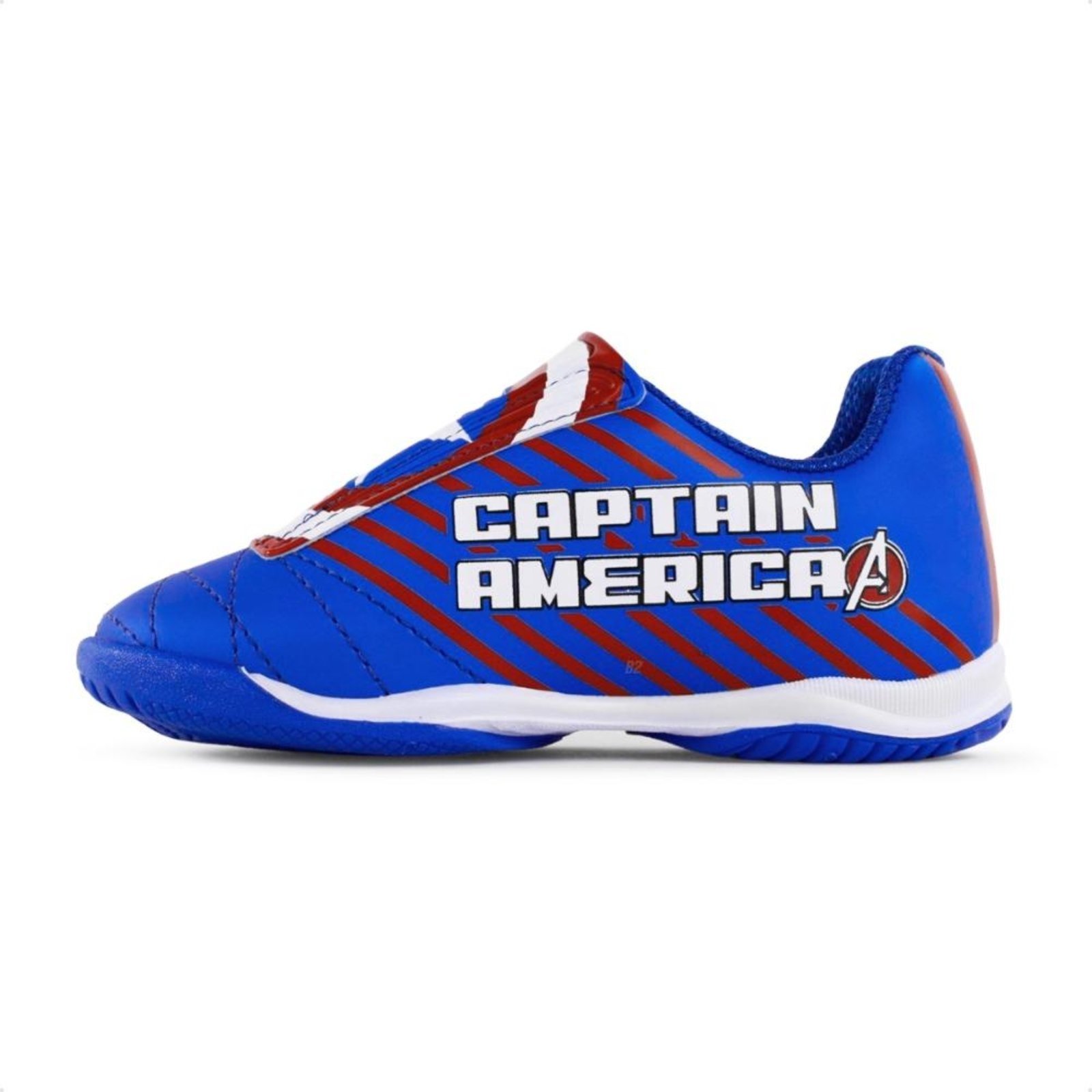 Vista 3 Infantil - Kit Chuteira + Bola Dray Marvel Original azul Dray azul