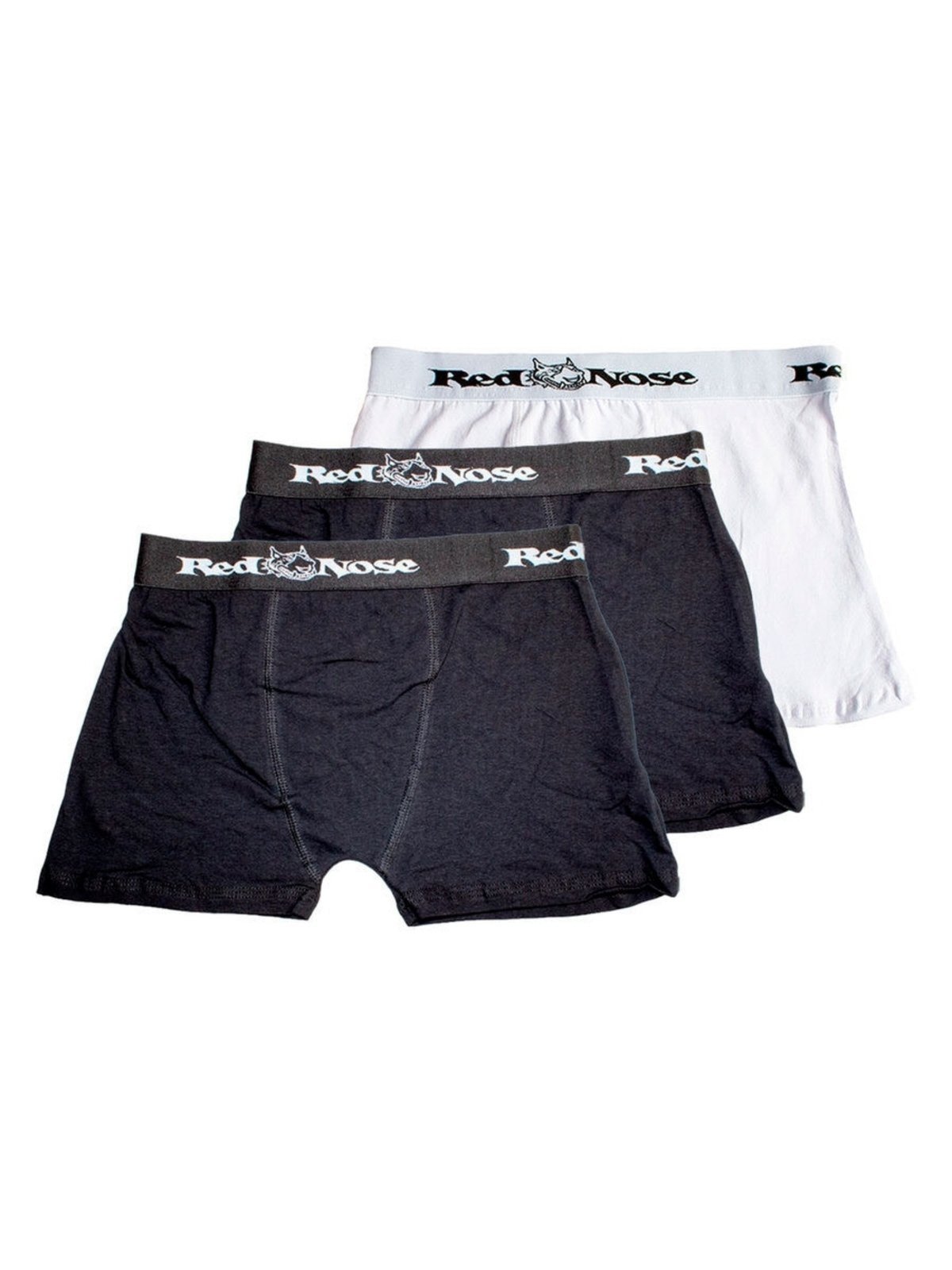 Kit com 3 Cuecas Boxer Red Nose 320 Preto