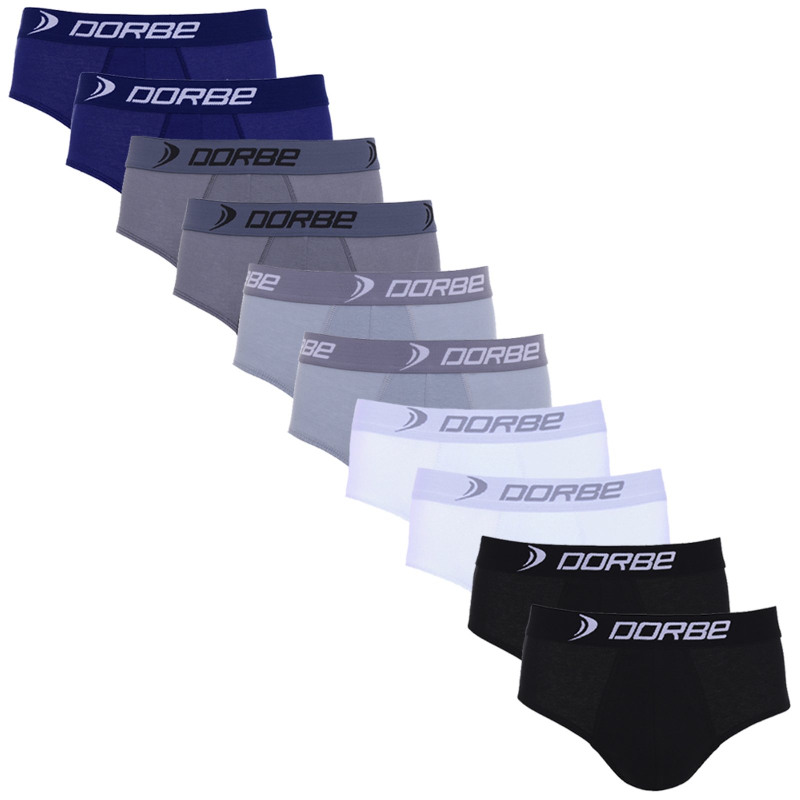 Kit 10 Cuecas Slip 100% Algodão Neutro Dorbe