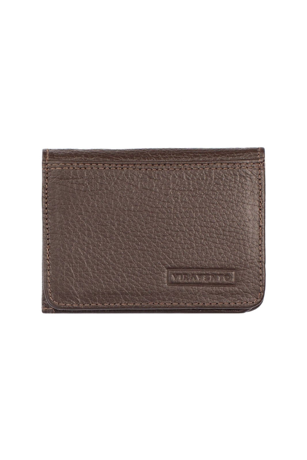 Vista 2 Carteira masculina em couro floater Fred 8,5x11cm Vira Vento café Vira Vento café